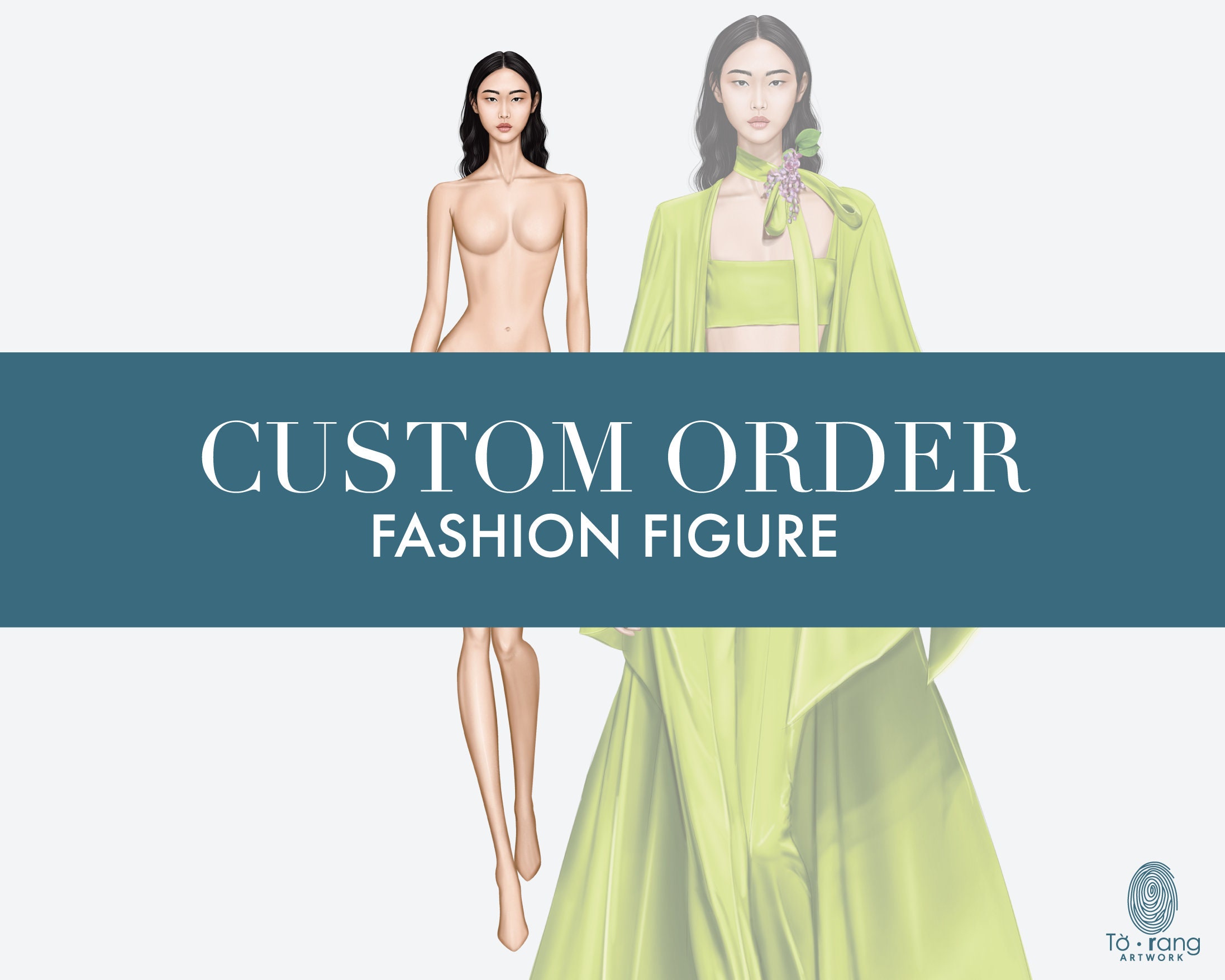 Custom Fashion Figure, Fashion Croquis
