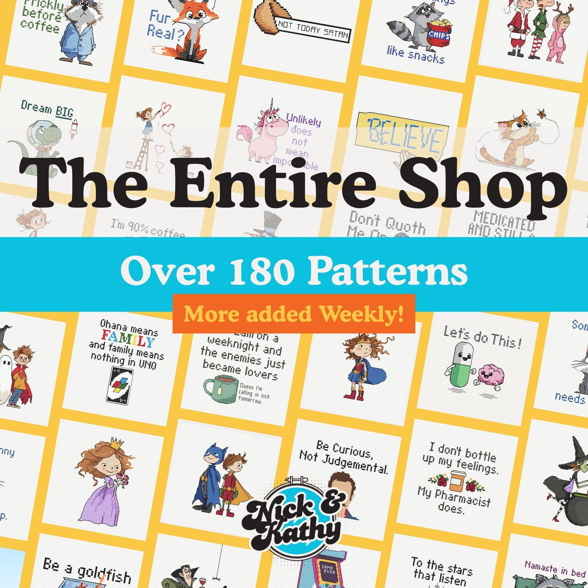 Cross Stitch Creator - Shop Bundle - All Patterns Plus Future Additions - Linked to Google Drive