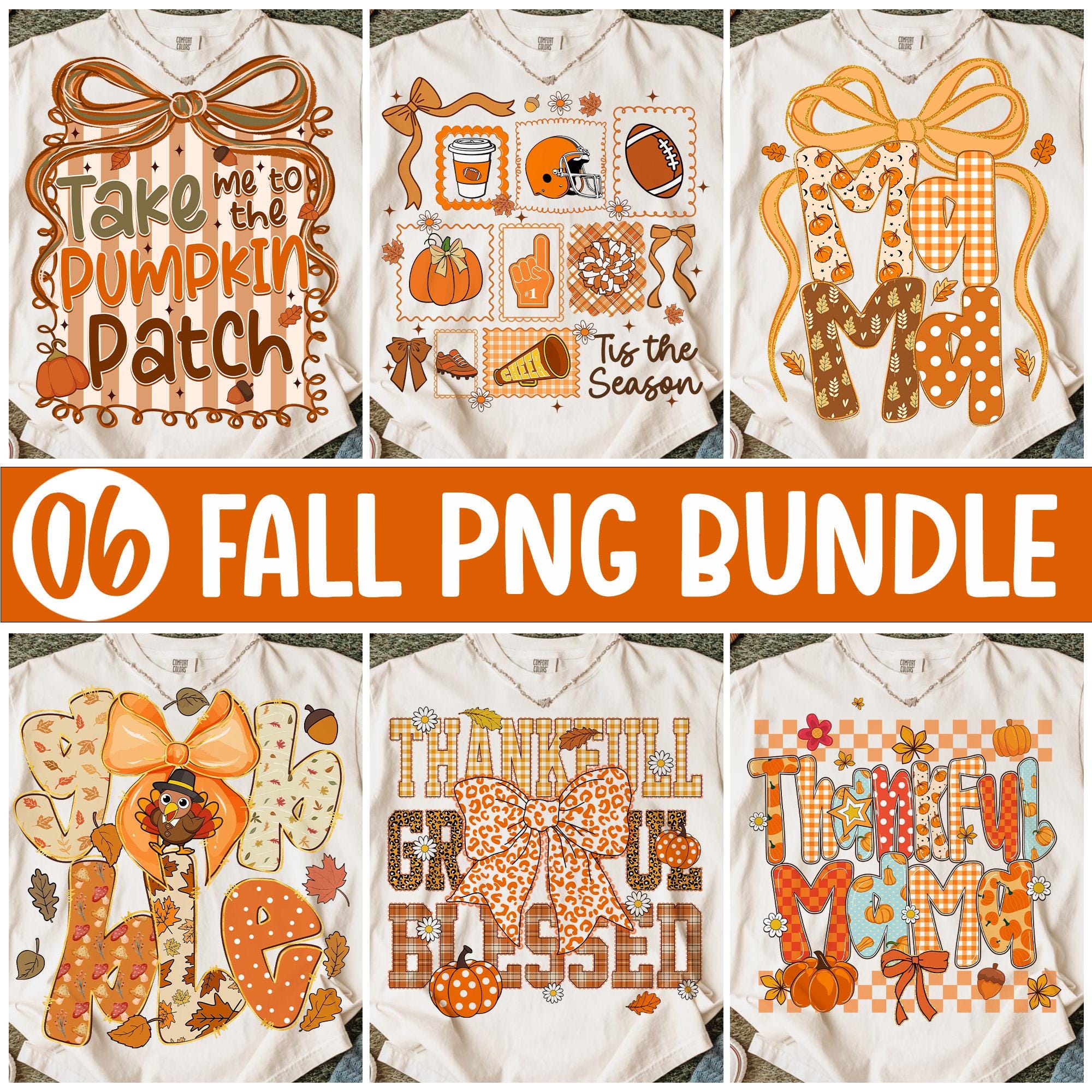 Fall Png, Fall Png Bundle, Fall Bundle Png, Fall mama png, Preppy Fall Pumpkin Png, Fall Vibes Png, Pumpkin Patch Png, Fall Coquette Bow Png