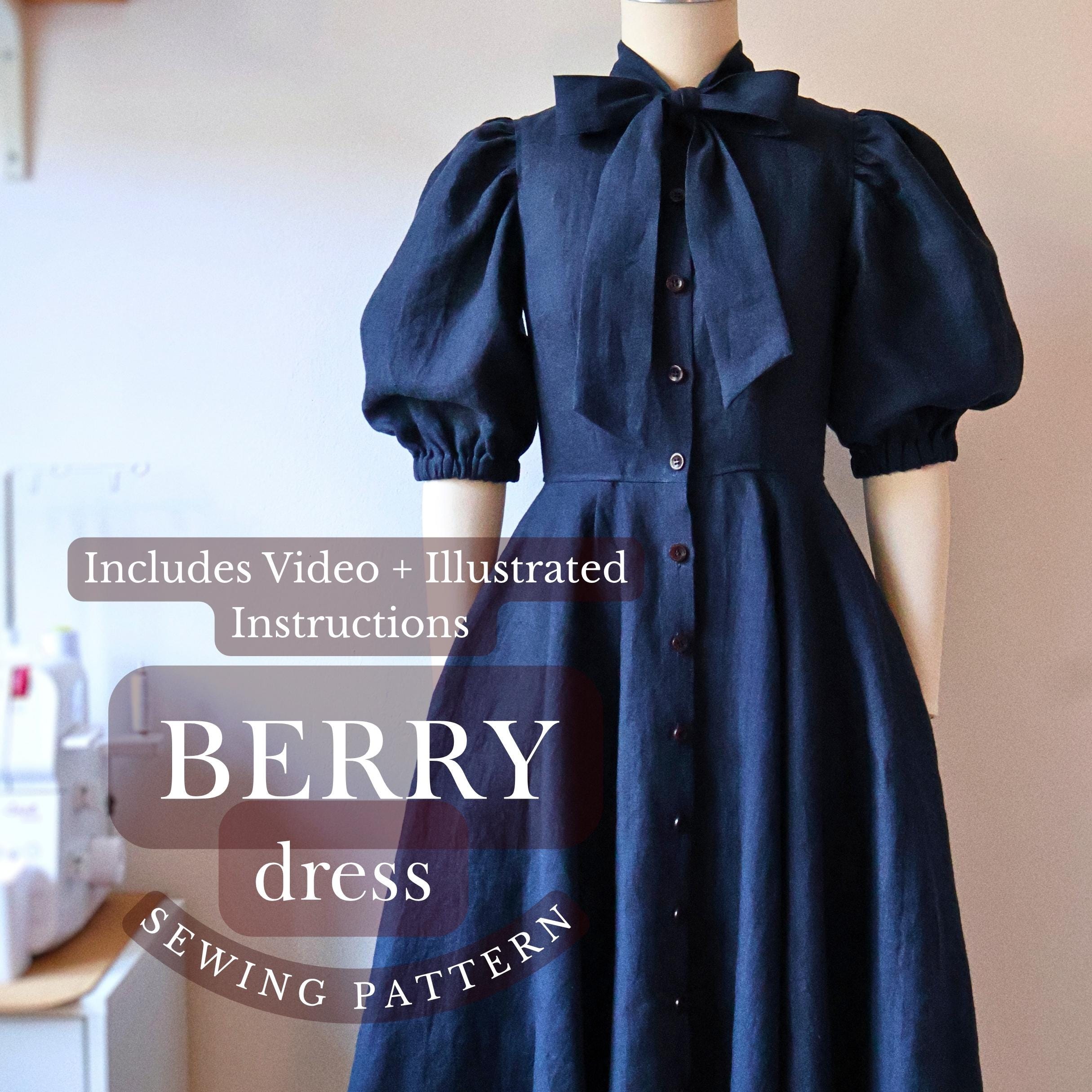 BERRY dress PDF Pattern / us 0-22, eu 32-54, uk 4-26/ Digital Sewing Pattern