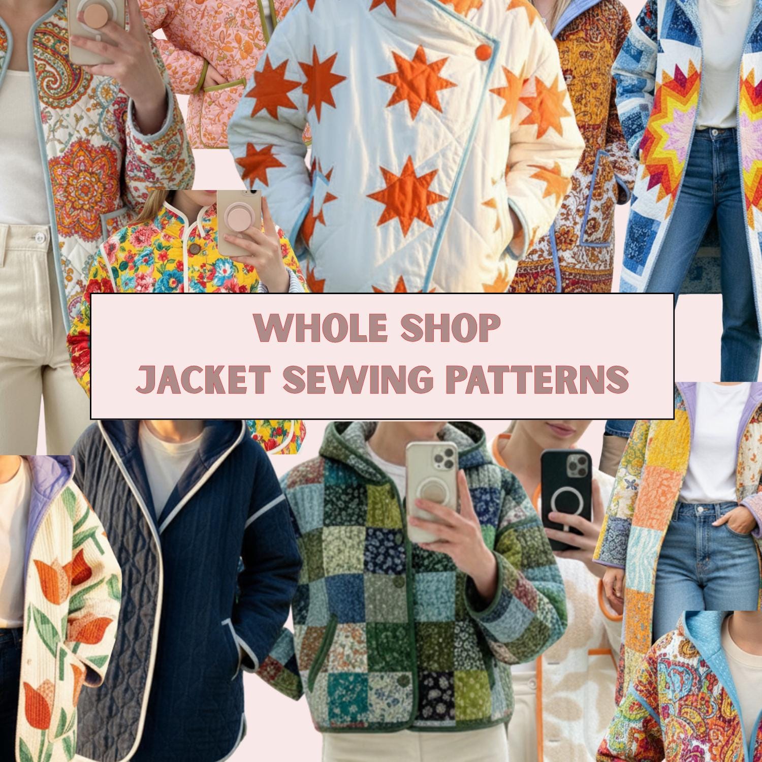 Whole Shop LU2COH Sewing Patterns, Bundle Set | Beginner Friendly, Sizes XXS-5XL (Instant Download)