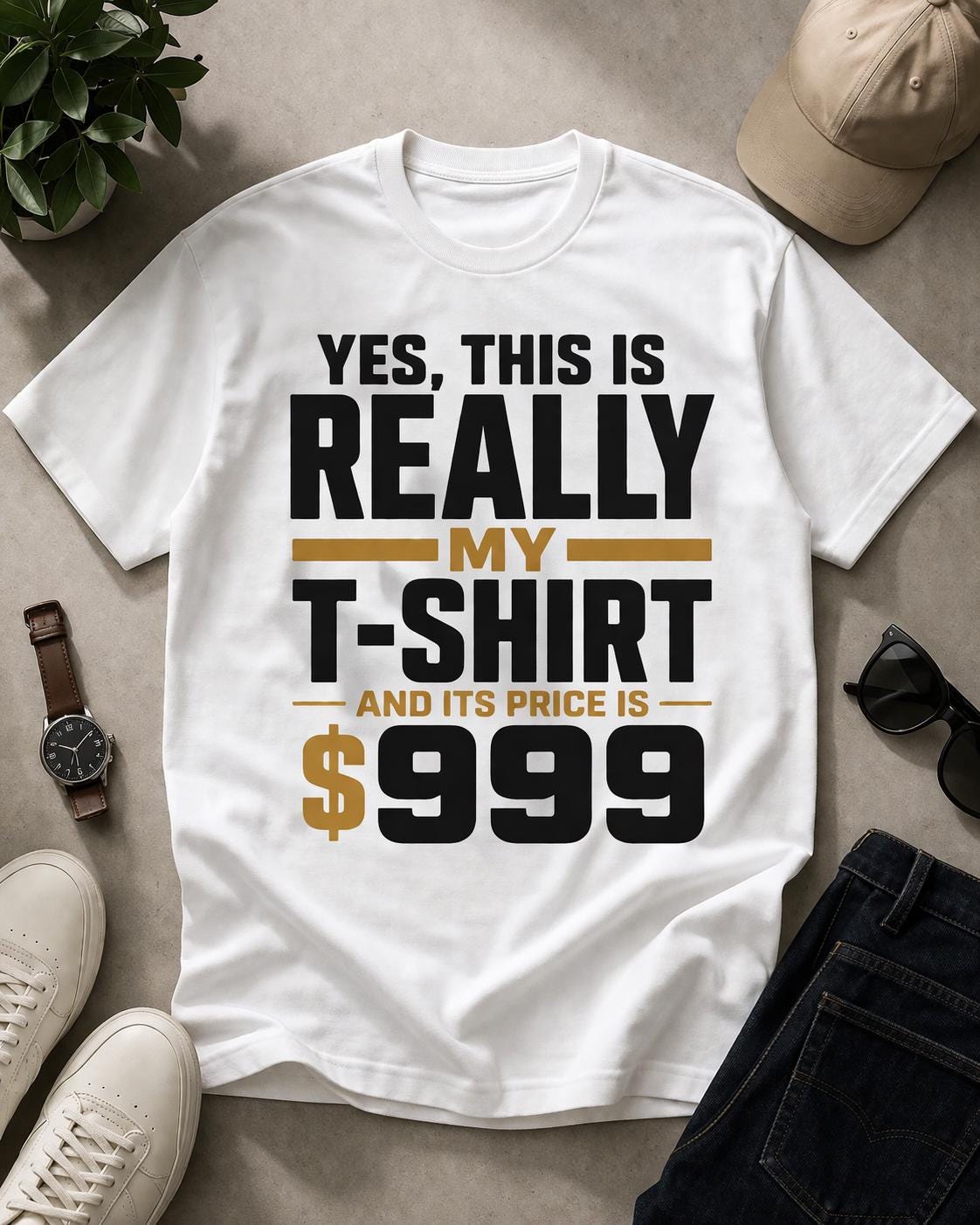 999dollar T-Shirt SVG PNG | Bold Typography Quote (Digital Download)