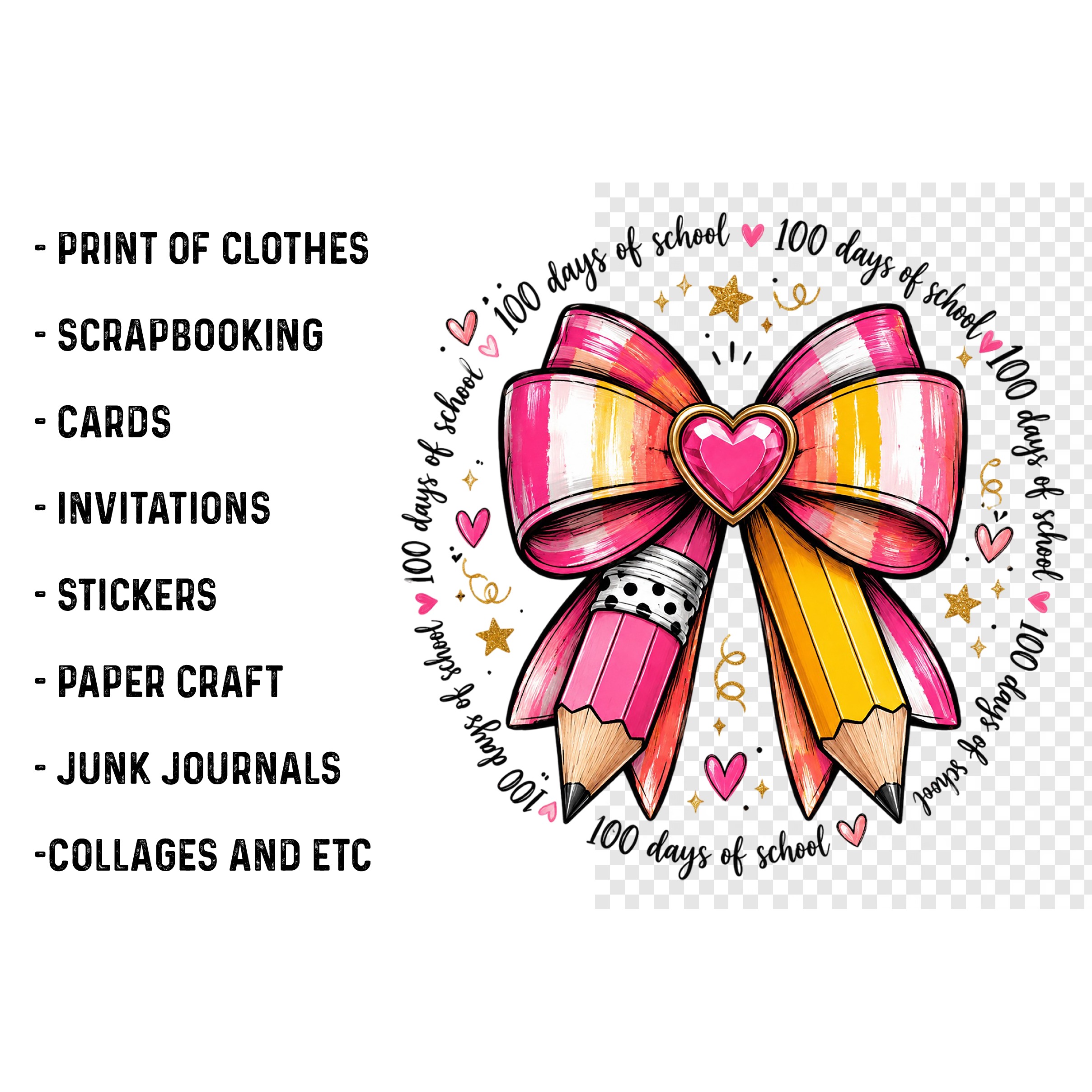 100 Days Of School Png (3)