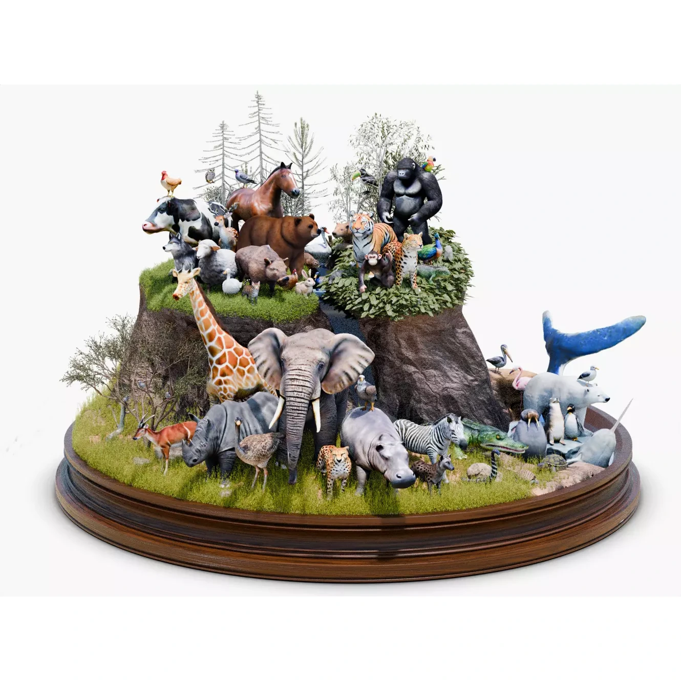102 Animals Ultimate Collection 3D model