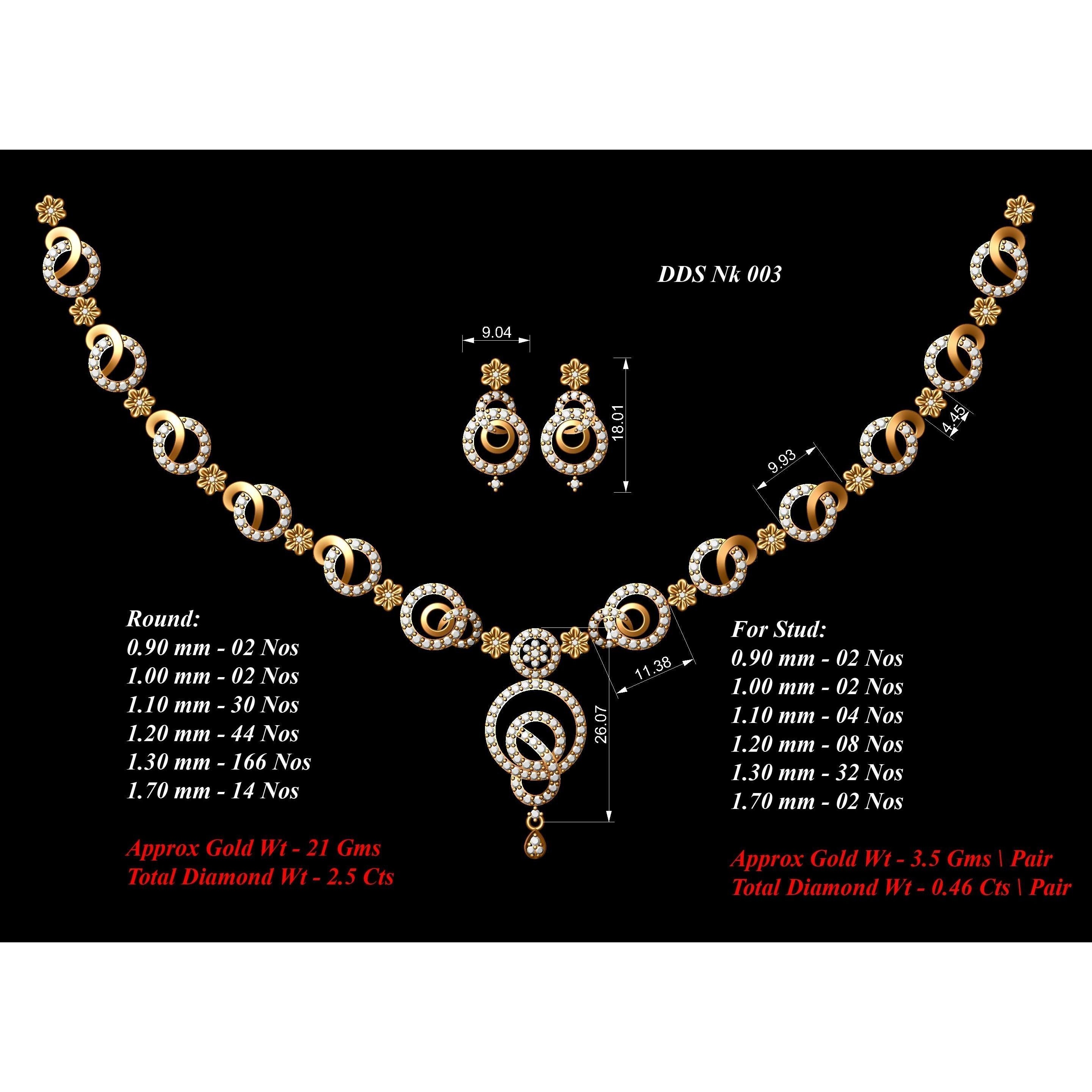 30 Women necklace-earrings set 3dm stl bulk collection 3D print model 4