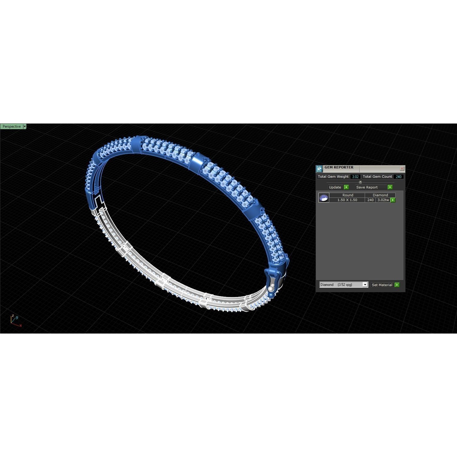 33 Gold Bracelets collection 3D print model 4