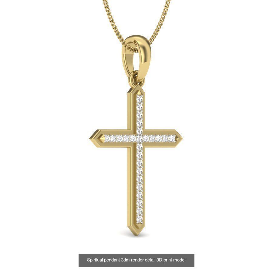 33 Holy Cross Pendant 3dm render details bulk collection 3D Model Pack 8