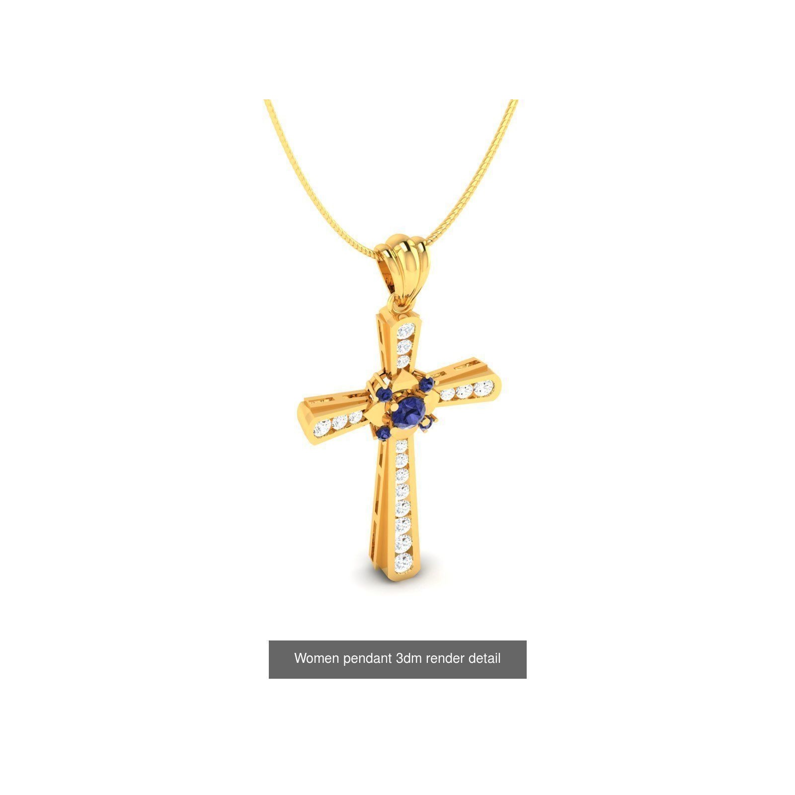 33 Holy Cross Pendant 3dm render details bulk collection 3D Model Pack 9