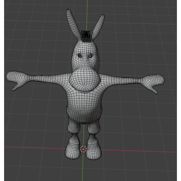 3D Donkey Model Free low-poly 3D model 5