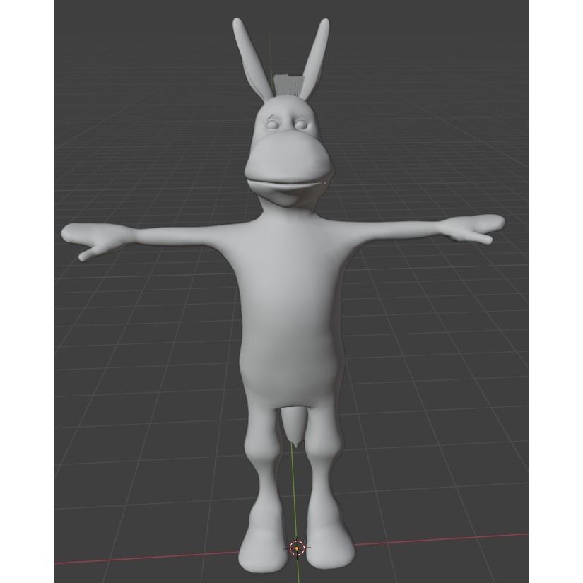 3D Donkey Model Free low-poly 3D model 7