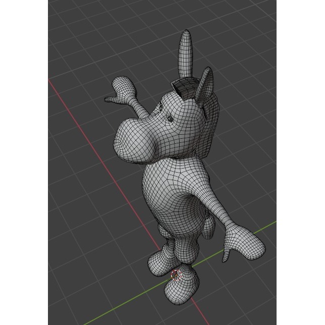 3D Donkey Model Free low-poly 3D model 9