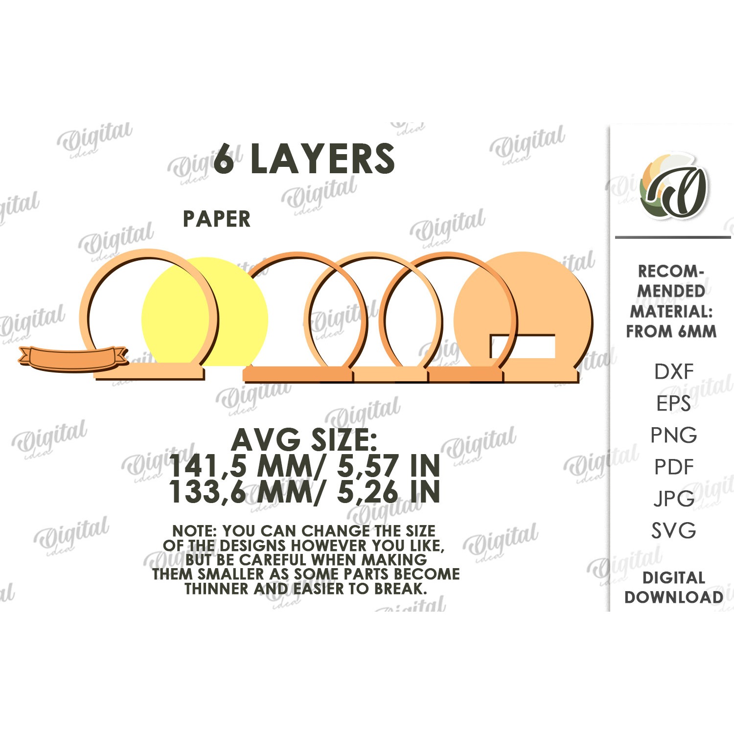 3D Fall Lamp Laser Cut. Night Light. Led Light SVG (2) 2