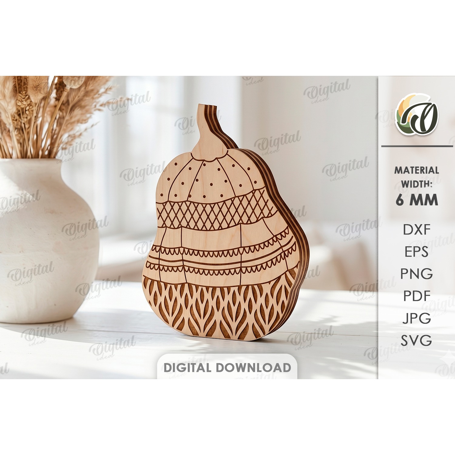 3D Fall Stands Bundle Laser Cut. Standing Home Decor SVG 10