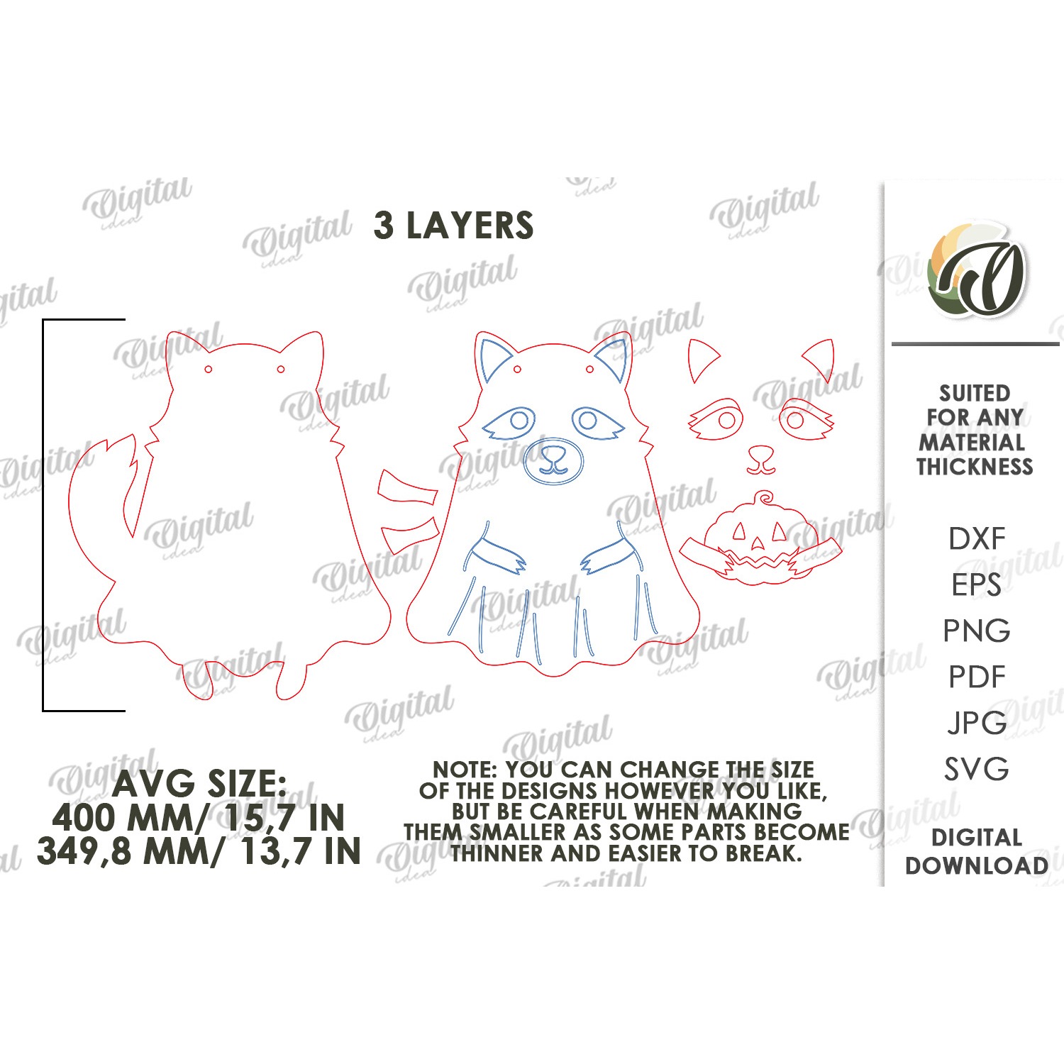 3D Ghost Wall Decor Laser Cut. Halloween Decor SVG (5) 2