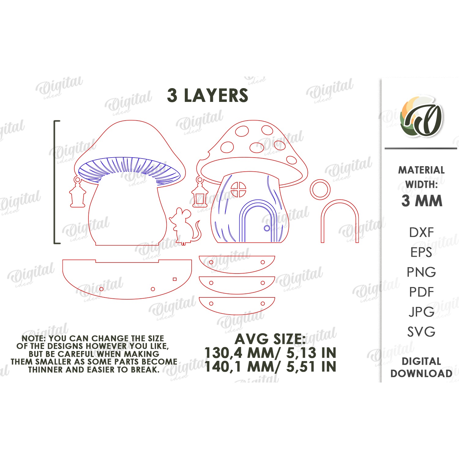 3D Halloween Baseboard Door Laser Cut. Halloween Decor SVG (8) 2