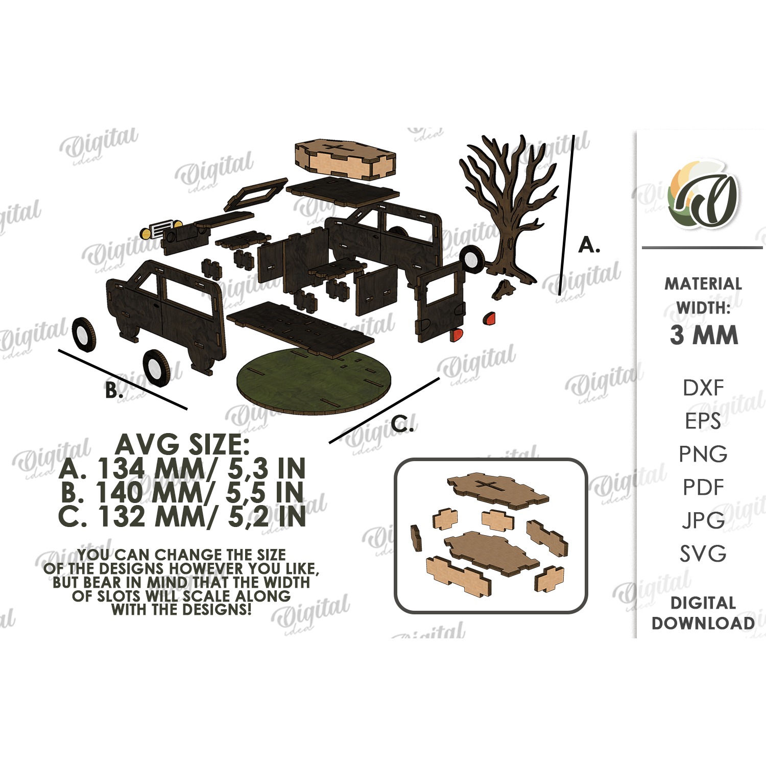 3D Halloween Stand Laser Cut. Halloween Standing Decor SVG (4) 2