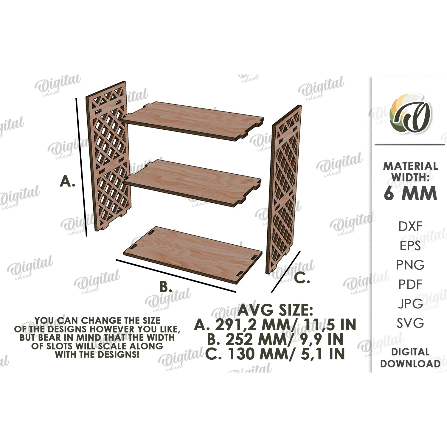 3D Kitchen Organizers Bundle Laser cut. Kitchen Decor SVG 5