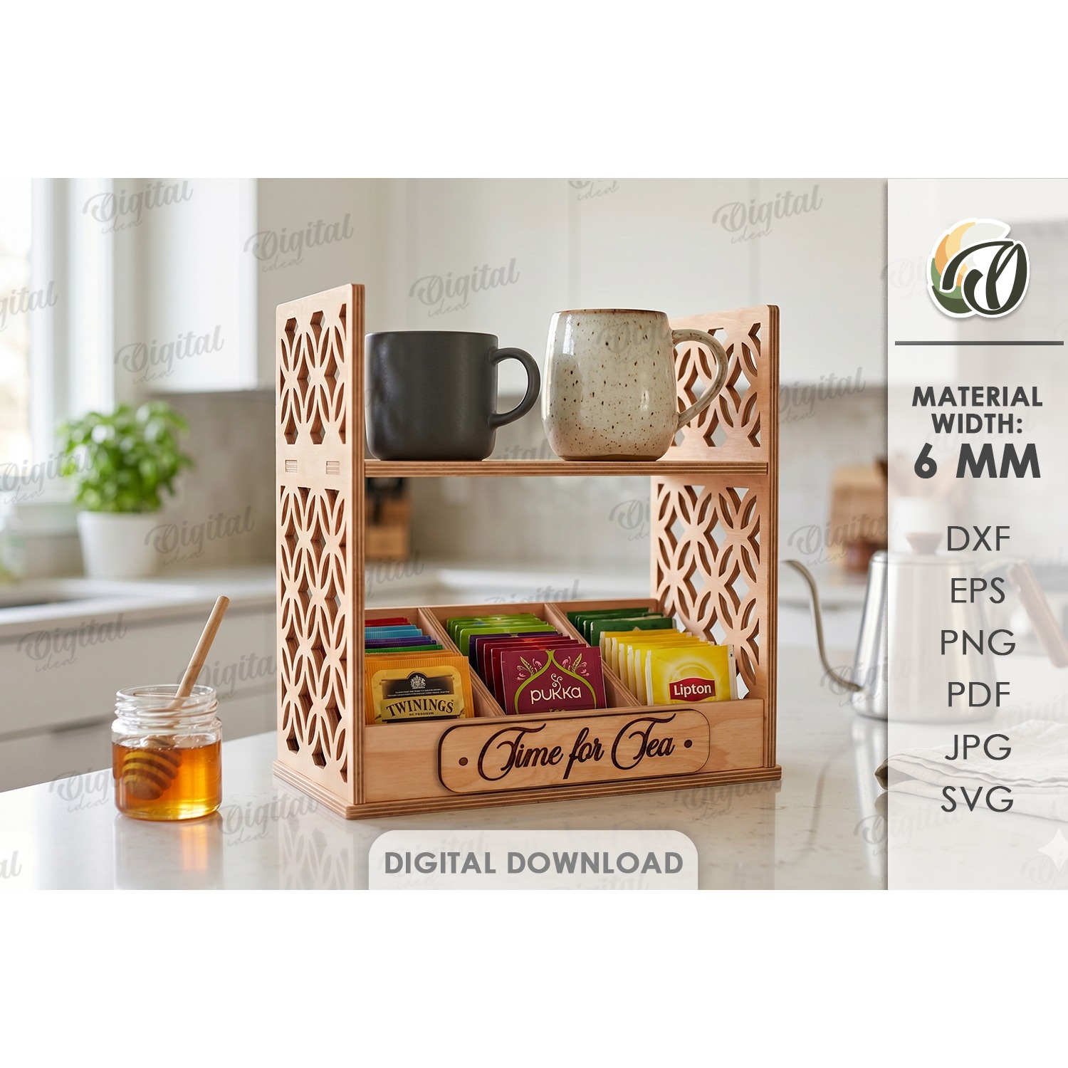 3D Kitchen Organizers Bundle Laser cut. Kitchen Decor SVG 7