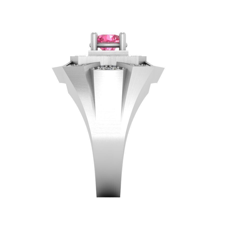 3d-model ring sapphire gold 3D print model 3