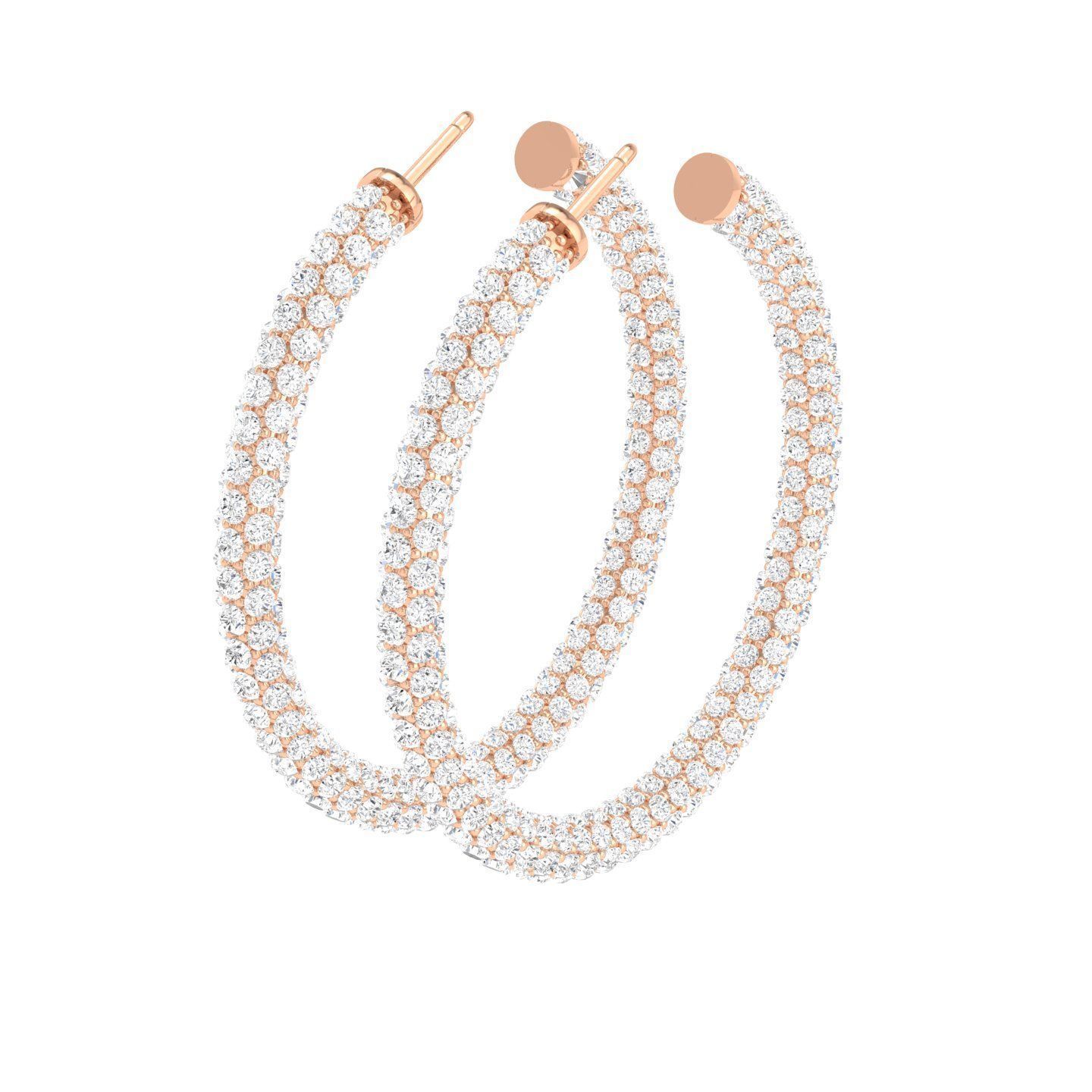 41 Hoops and Drops Earrings 3dm stl render 3D Model Pack 2