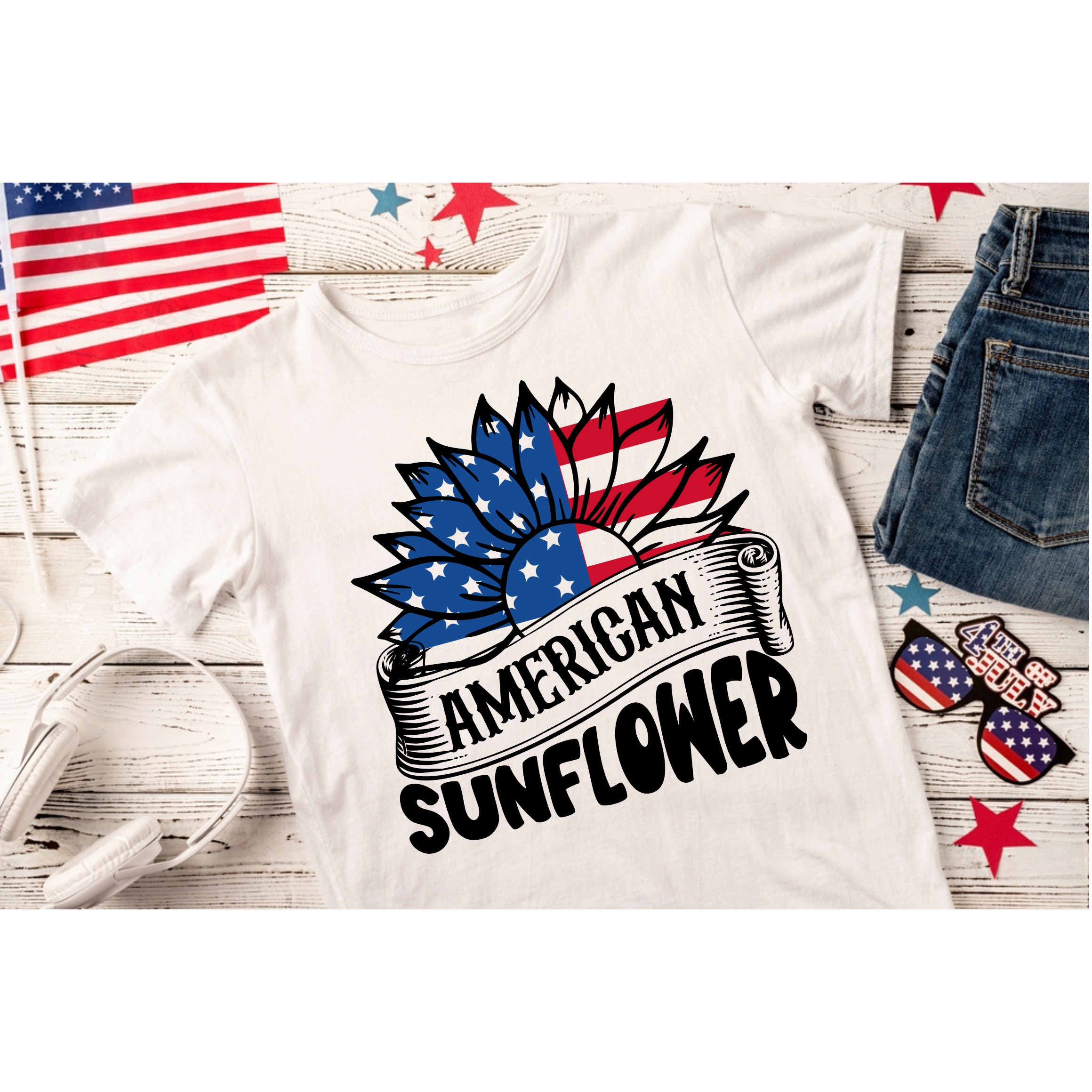4th July Sunflower Bundle 7