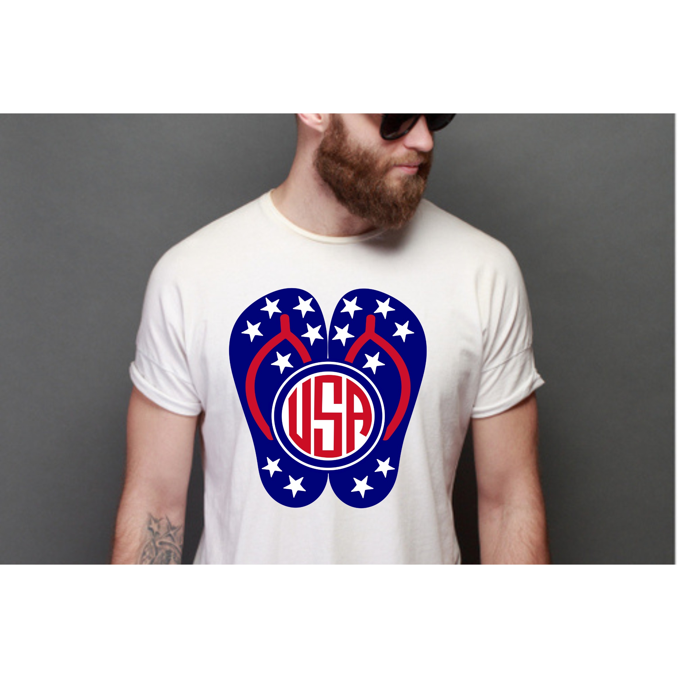4th of July Vector Bundle Glass and Sandal 8