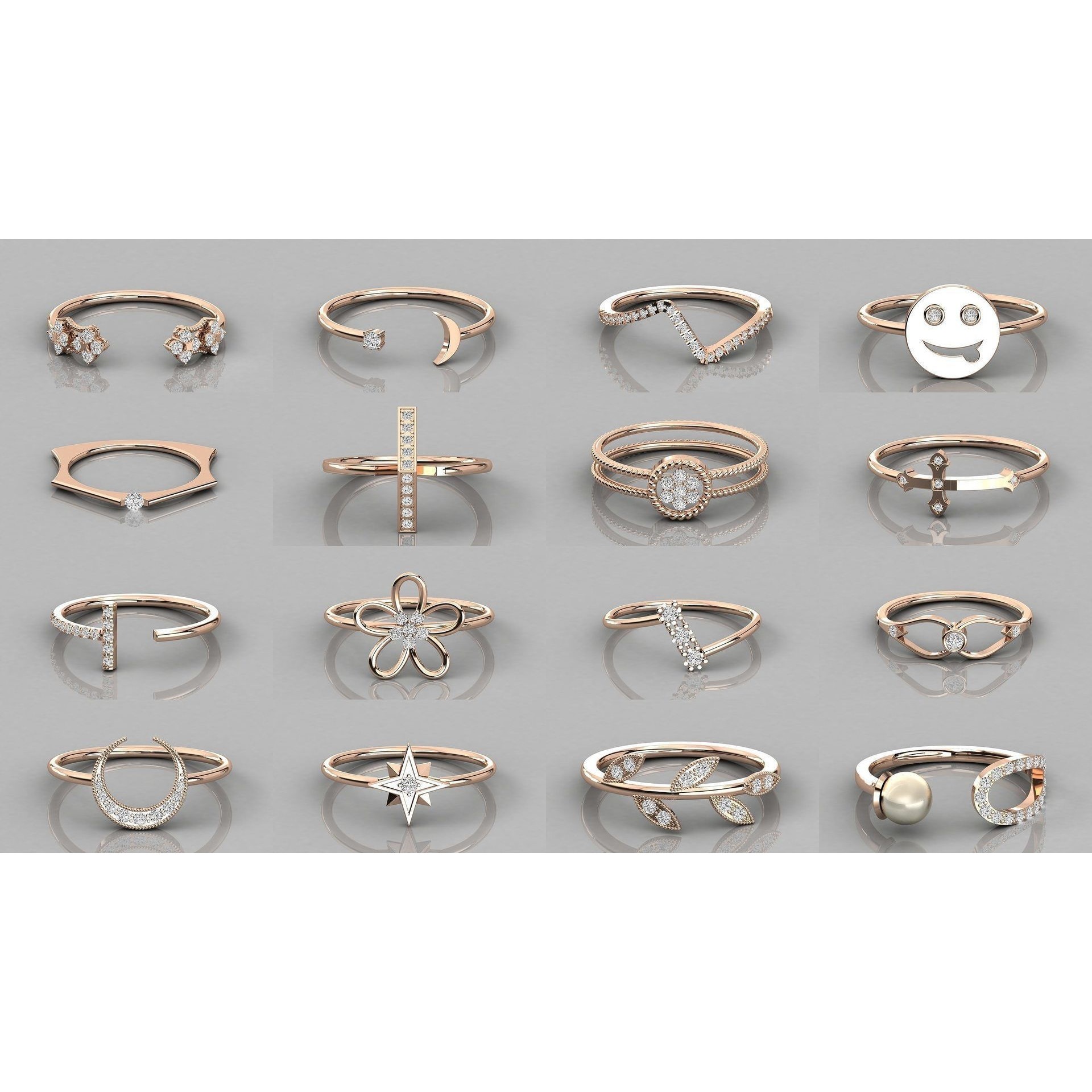 62 Italian Collection Bands 3dm stl renders details 3D Model Pack 2
