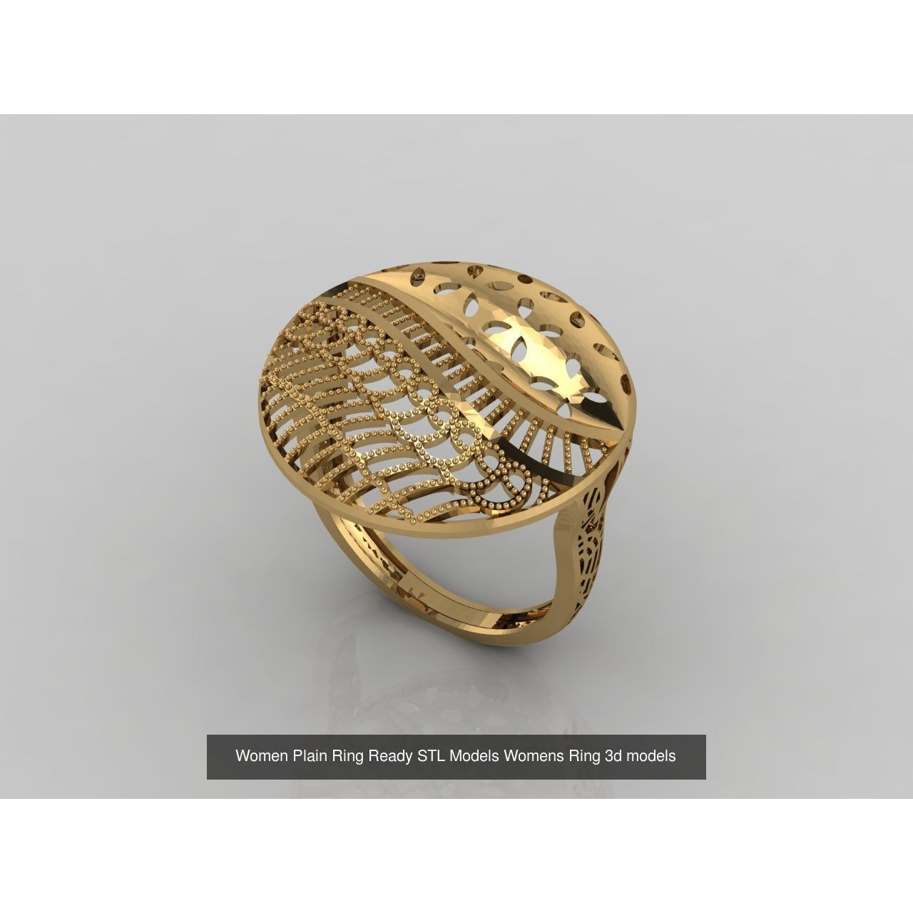 74 Files - Women Ring Womens Rings Plain Models STL 3D Model Pack 6