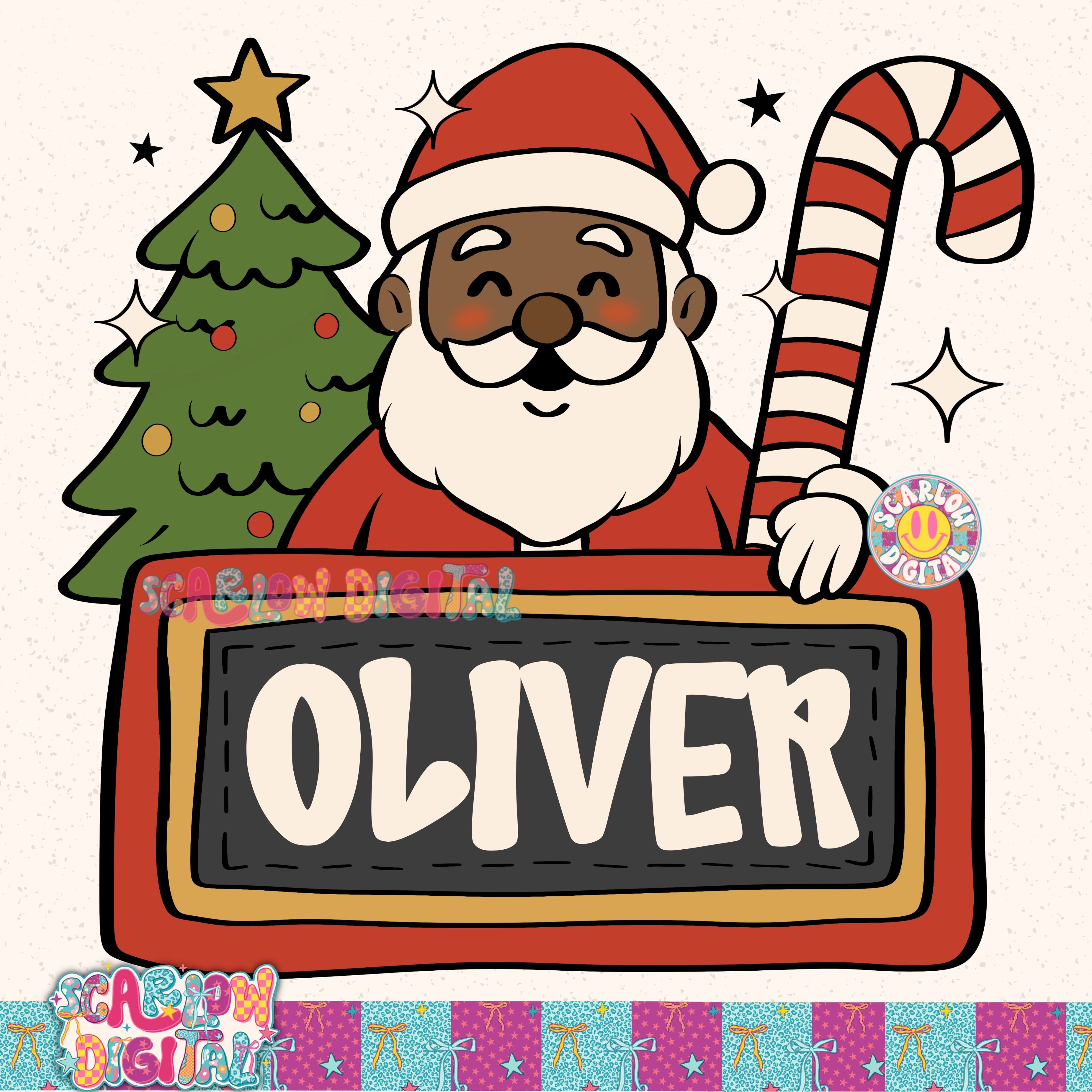 Add Your Own Name Christmas PNG Digital Design 2