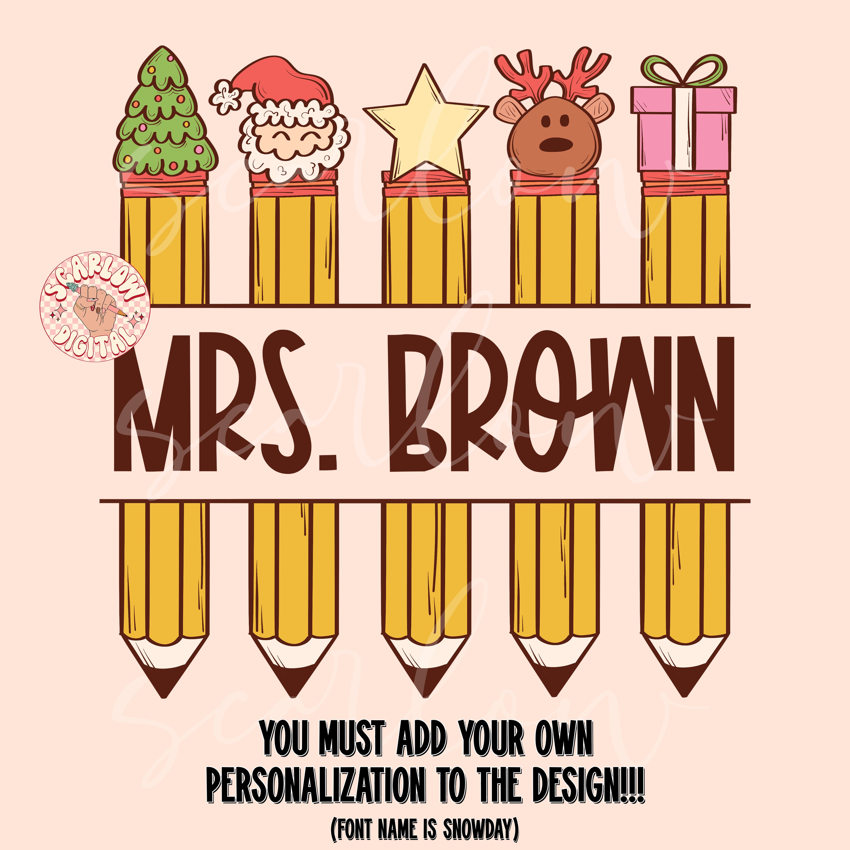 Add Your Own Personalization PNG Digital Design