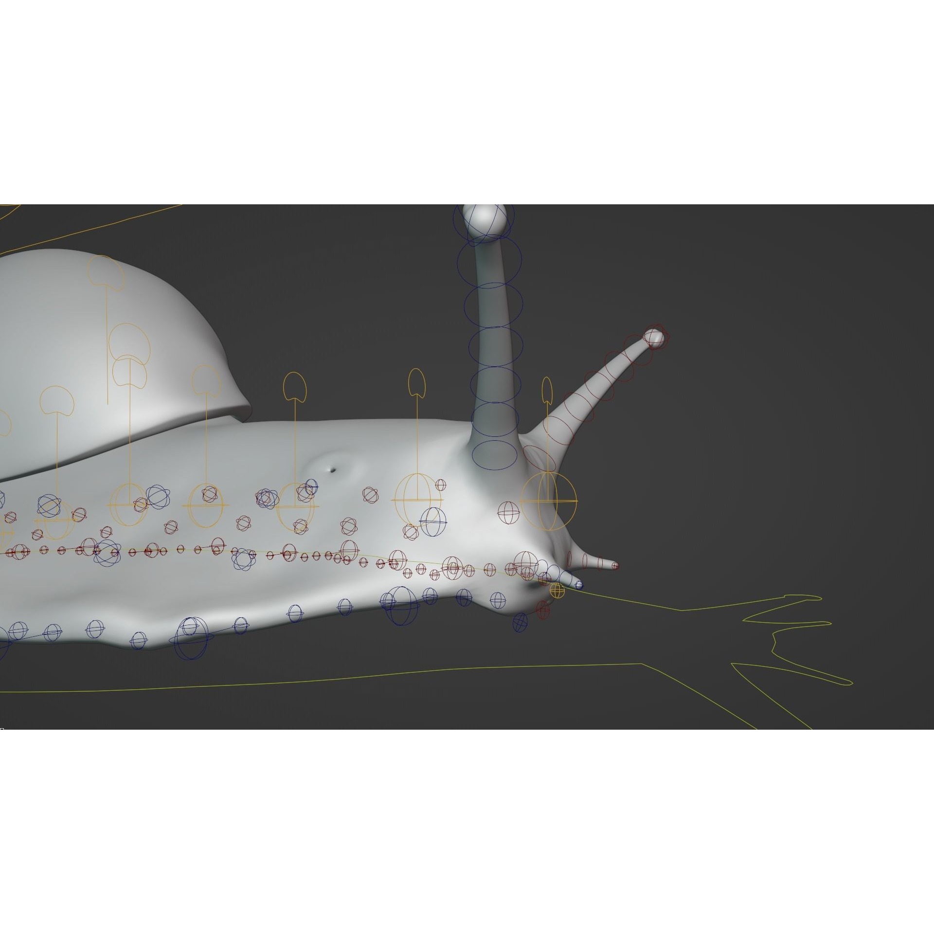 African Snail Animated VFX Grace 3D model 8