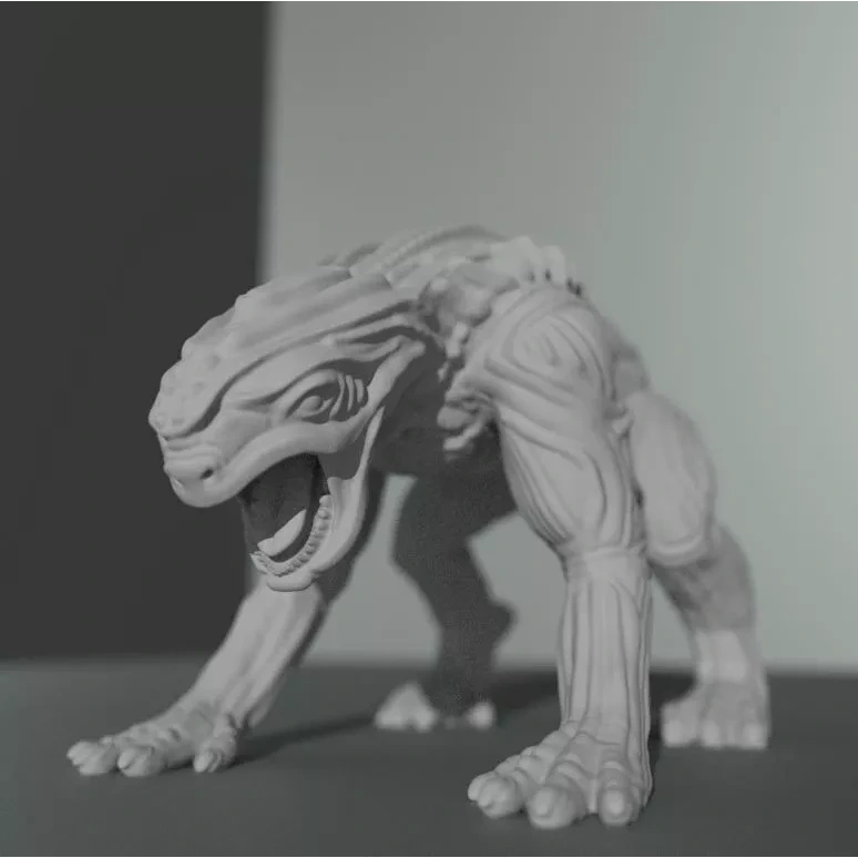 Alien Animal 3d Printable Free 3D print model 9