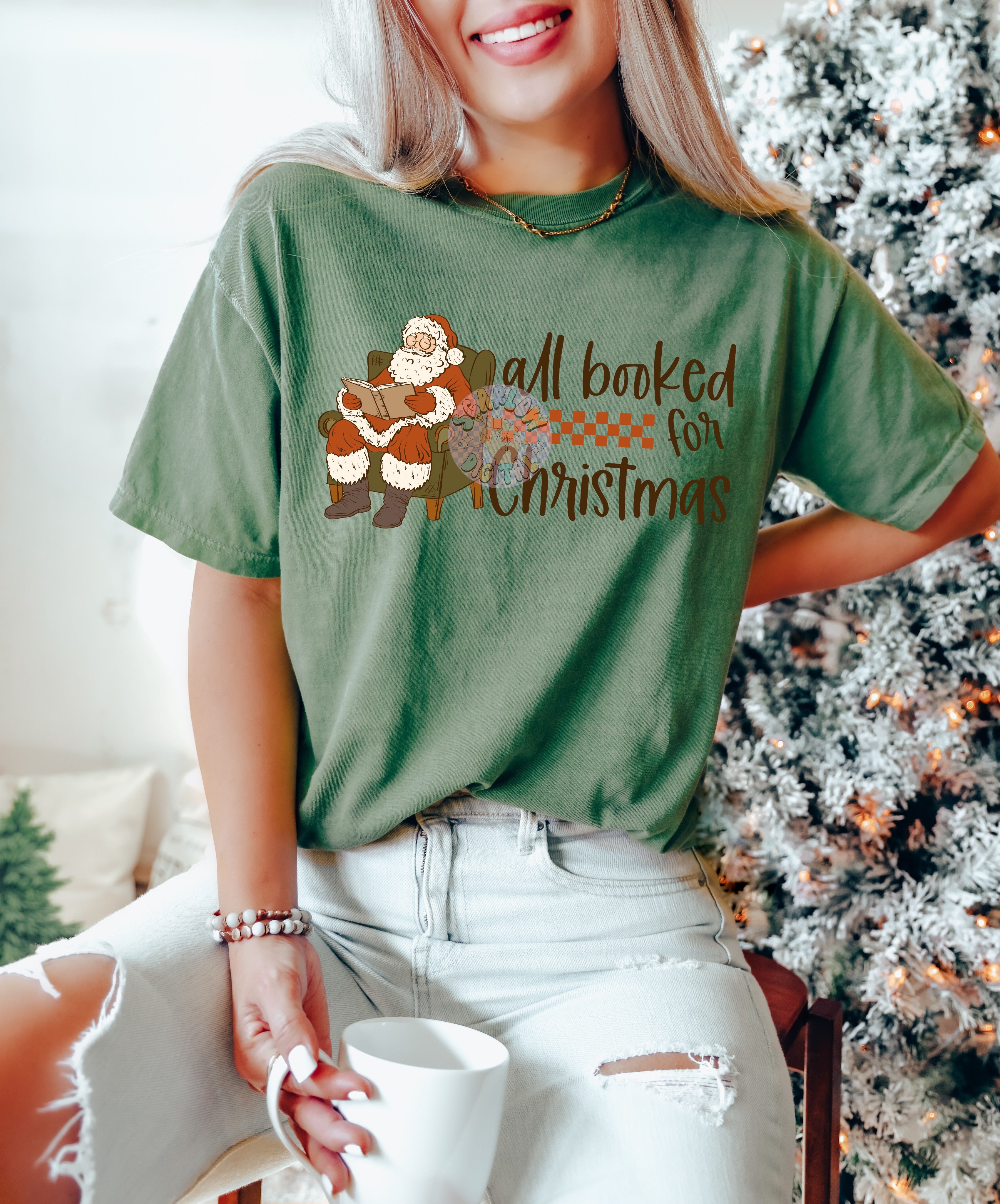 All Booked For Christmas PNG Digital Design 2