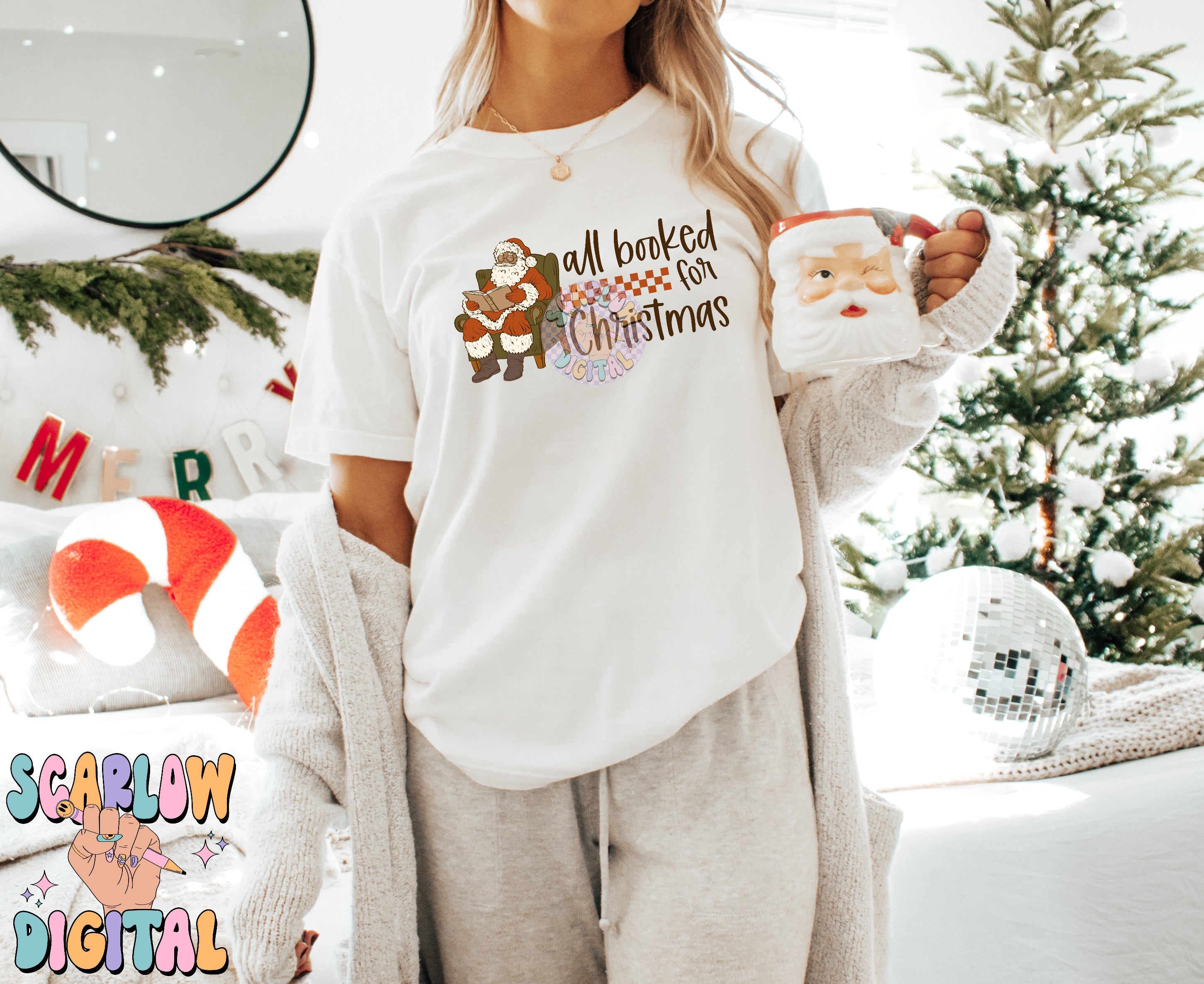 All Booked For Christmas PNG Digital Design 3