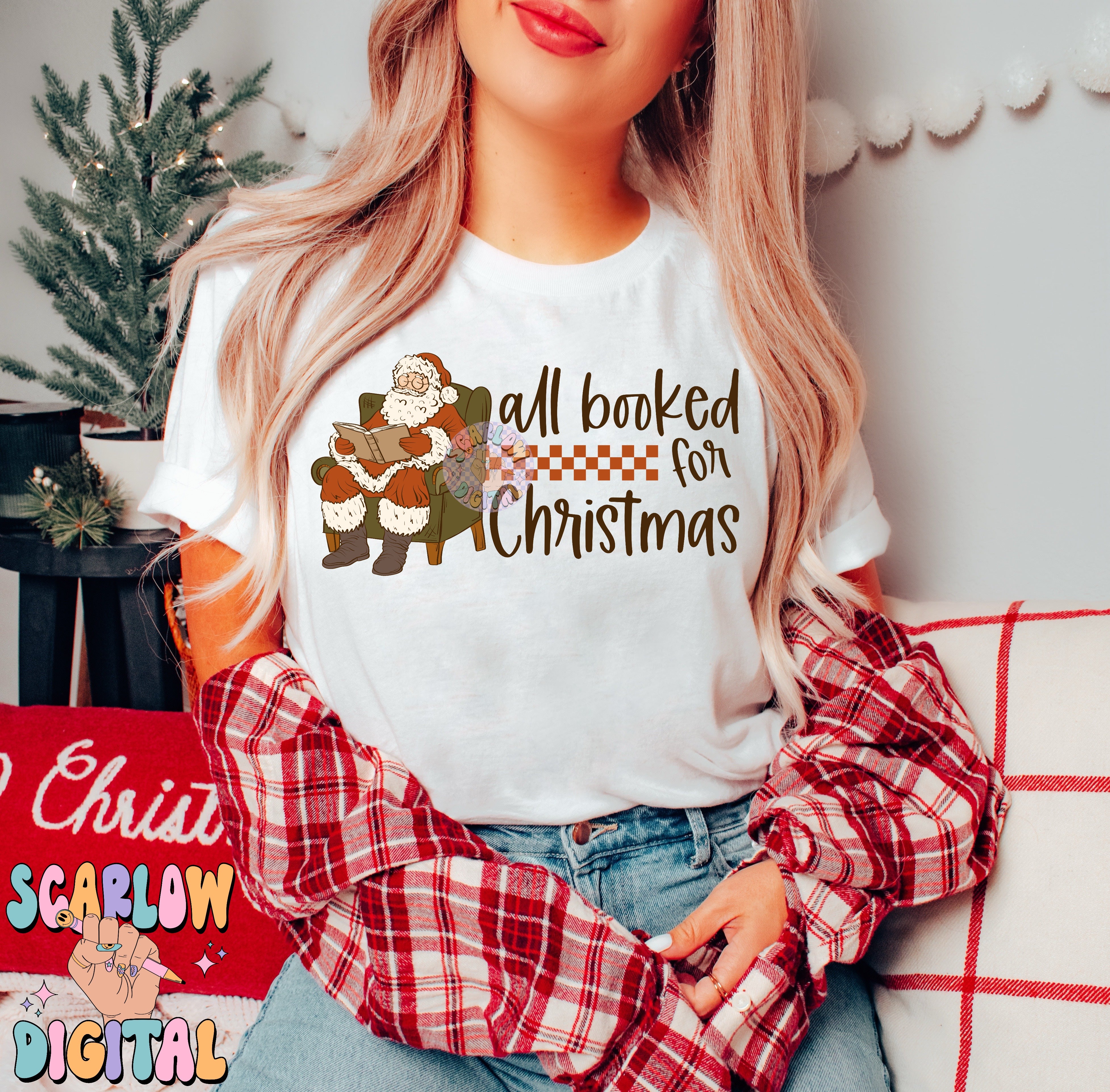 All Booked For Christmas PNG Digital Design 4