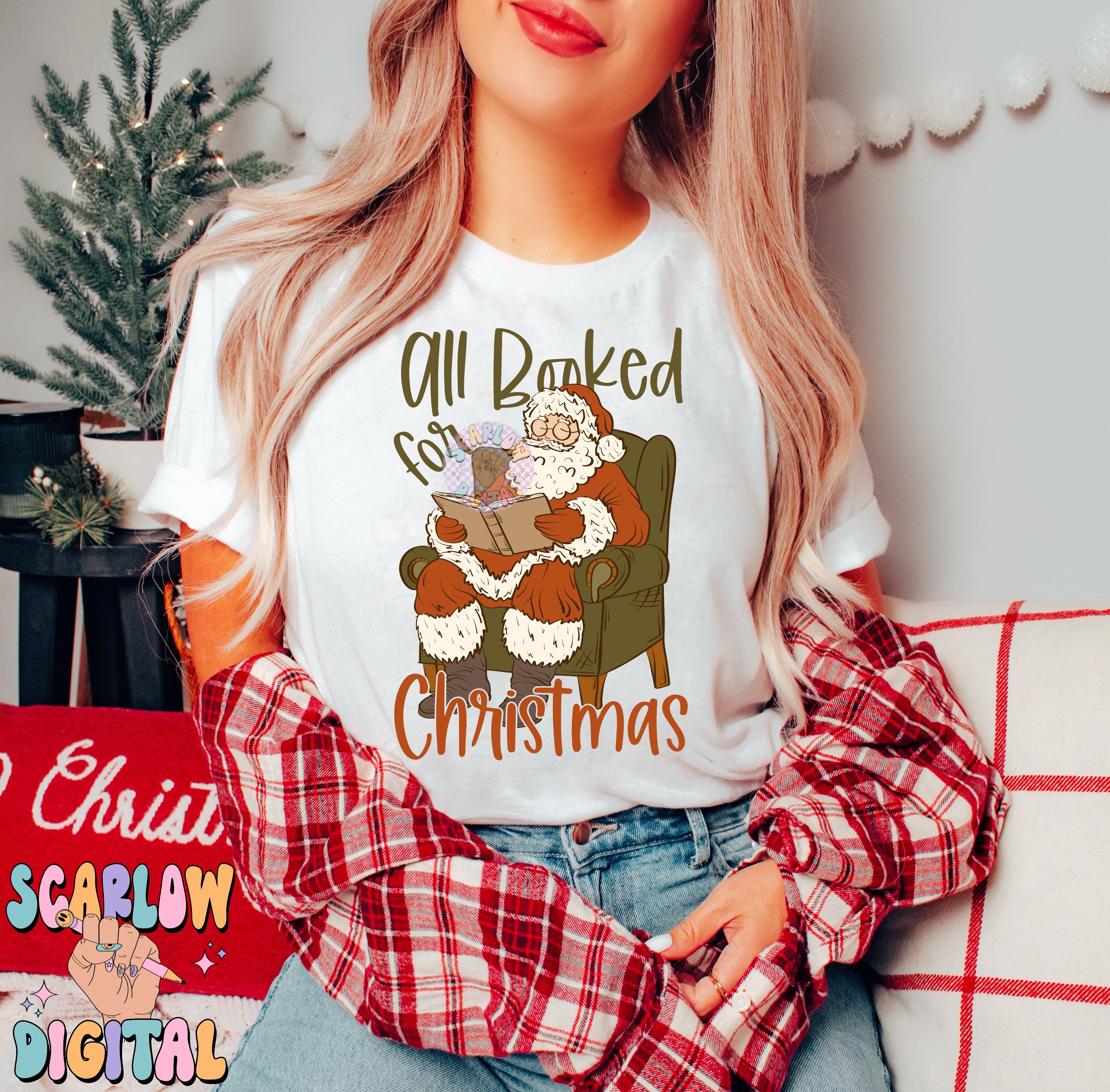 All Booked For Christmas PNG Digital Design 4
