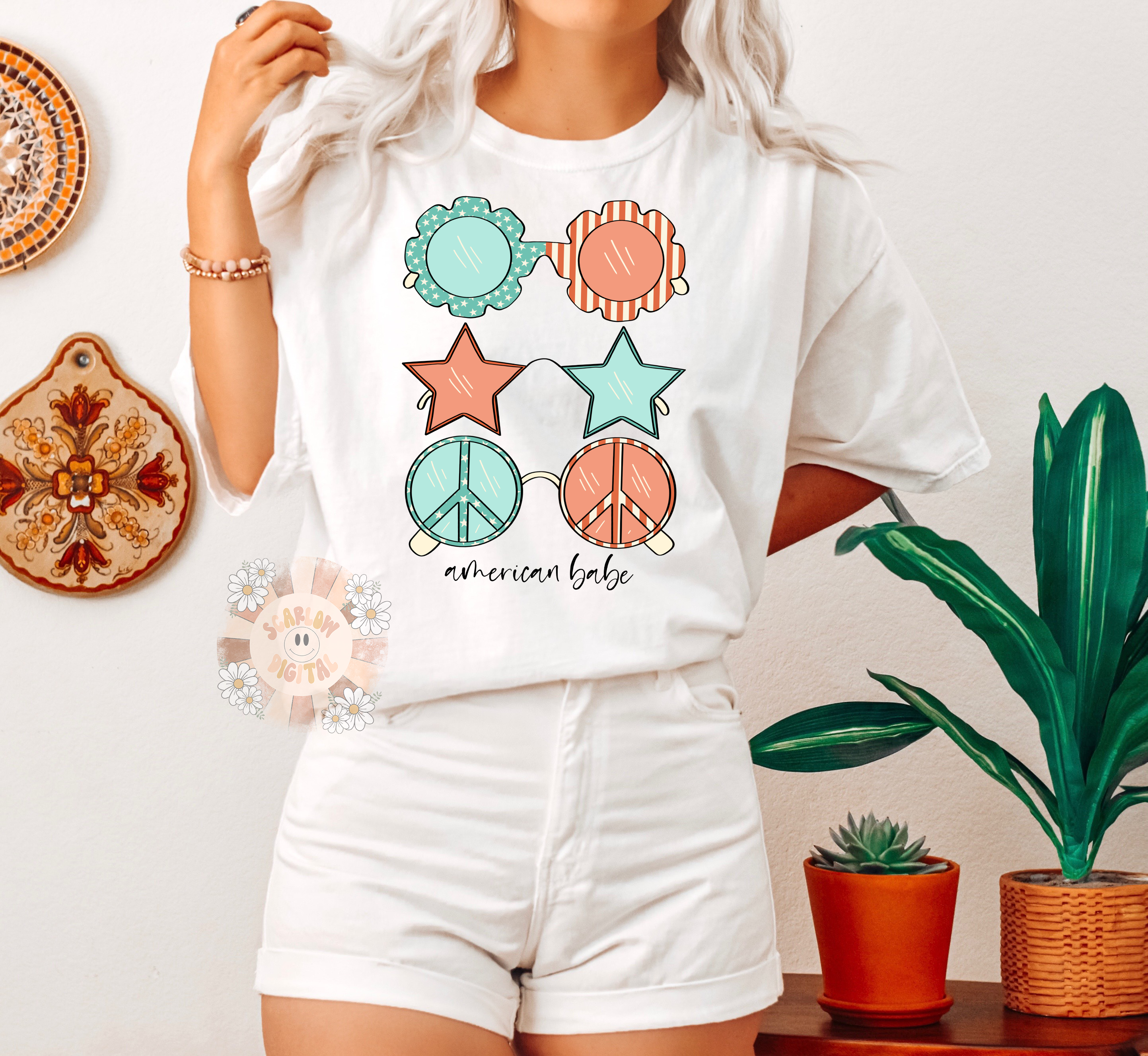 American Babe PNG-Fourth of July Sublimation Digital Design Download-july 4th png, independence day png, stars and stripes png, summer png 4