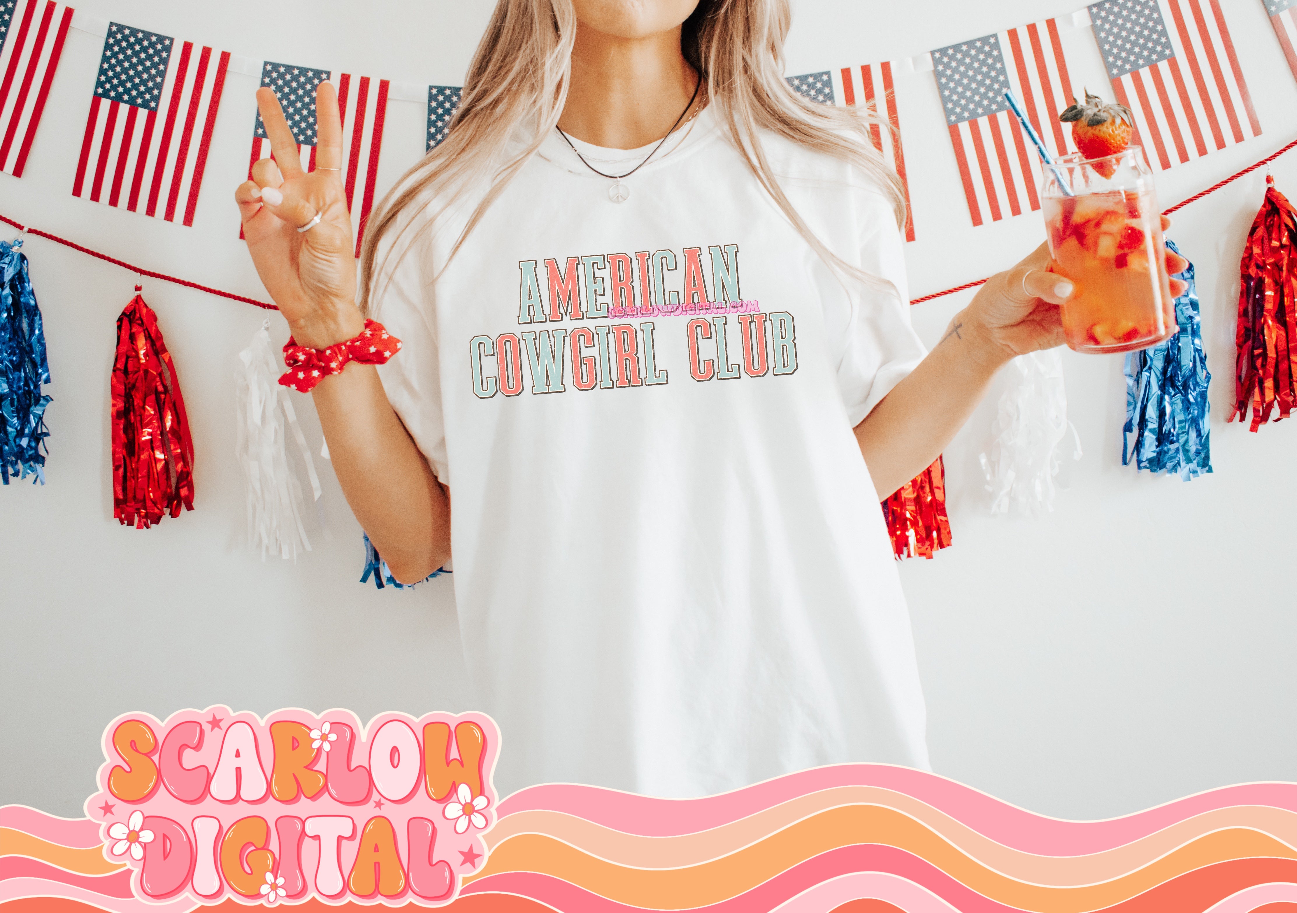 American Cowgirl Club PNG Digital Design 2