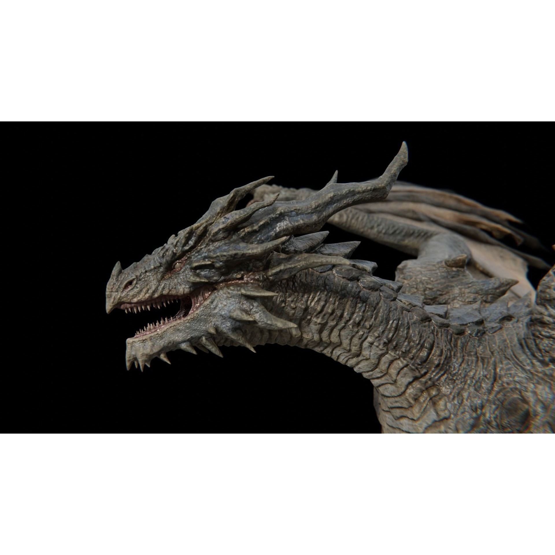 Ancient Dragon Low-poly 3D model 2