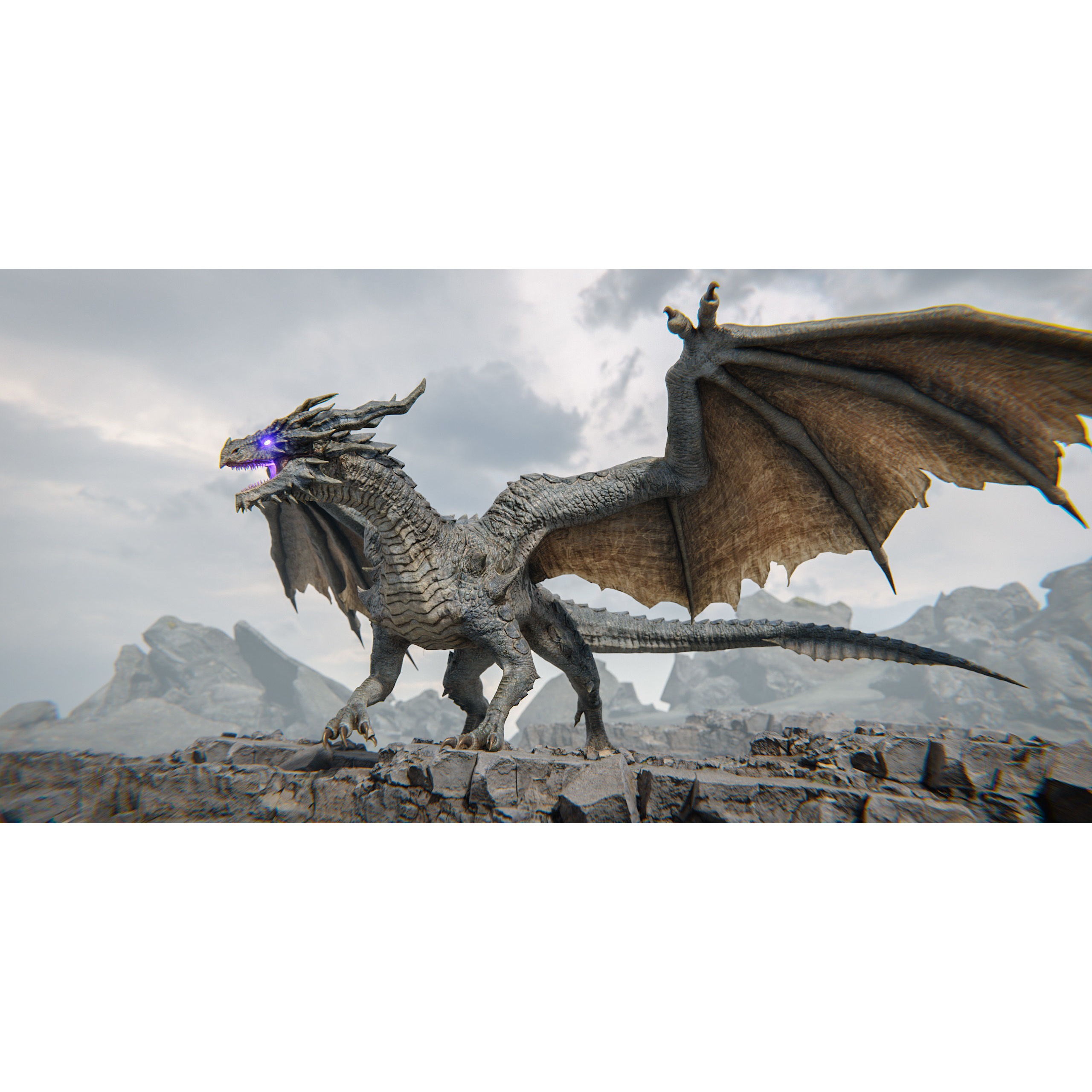 Ancient Dragon Low-poly 3D model 3