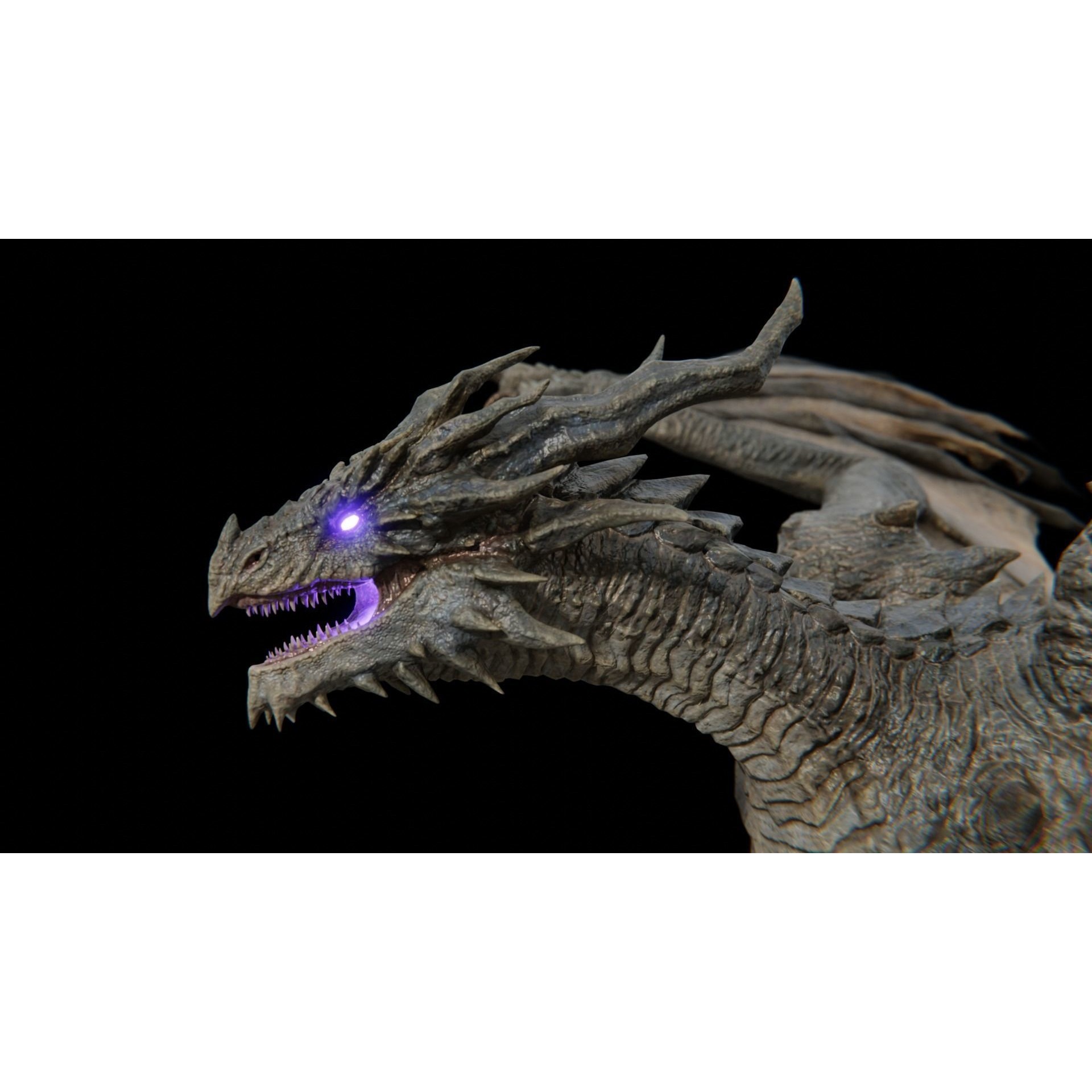 Ancient Dragon Low-poly 3D model 5