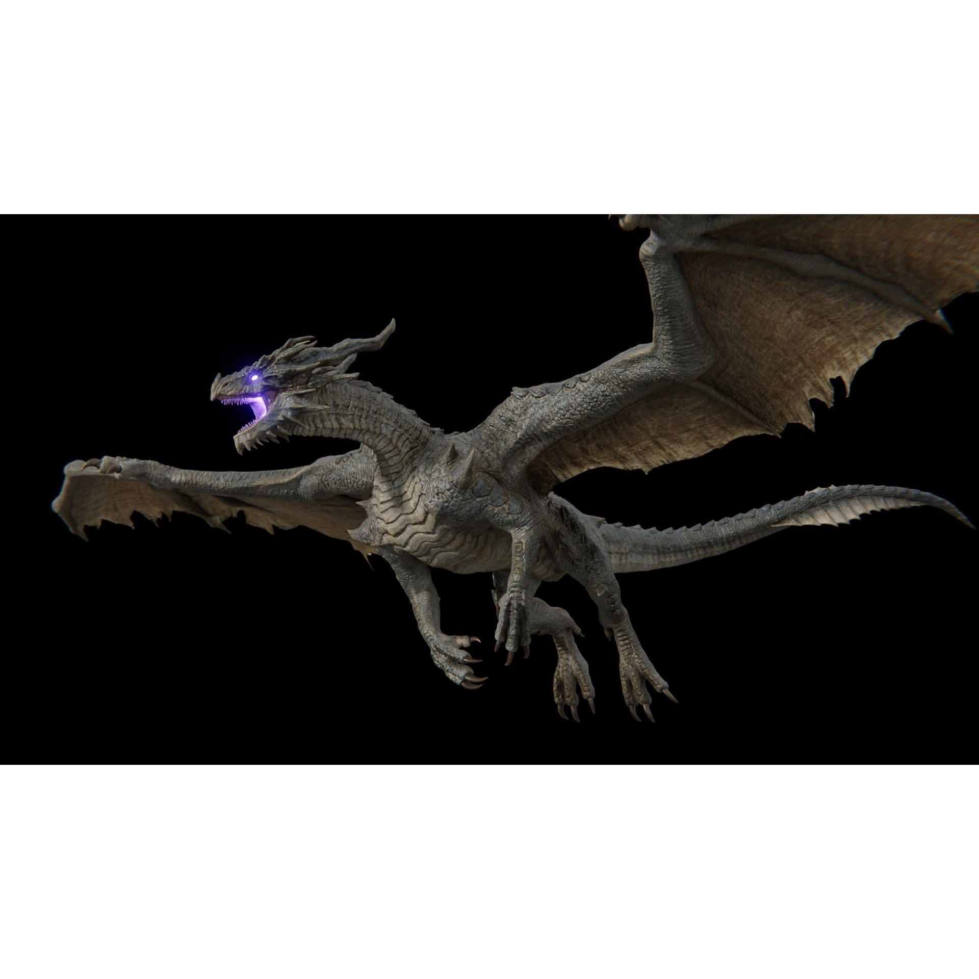 Ancient Dragon Low-poly 3D model 8