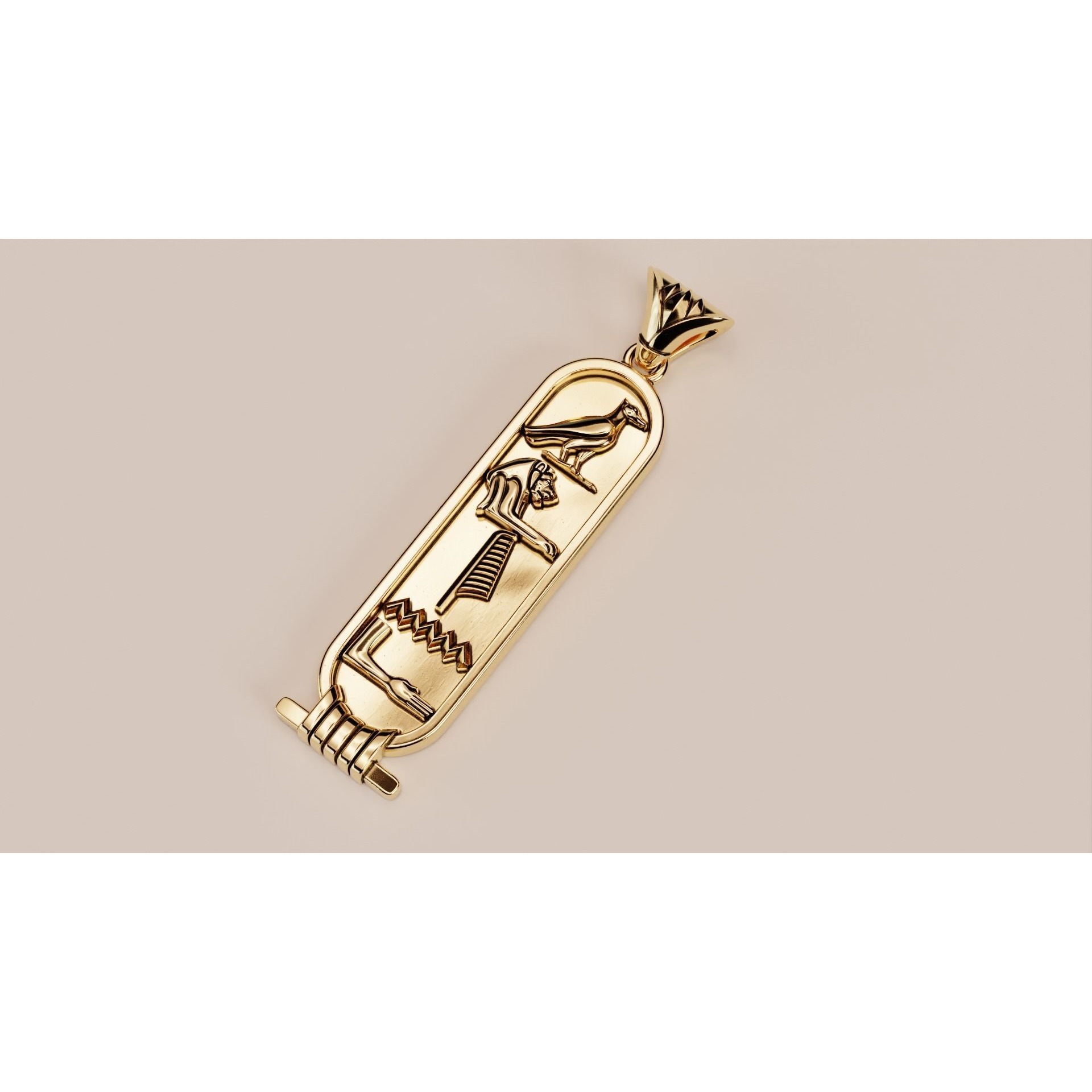 Ancient Egyptian hieroglyph Cartouche builder 3D print model 6