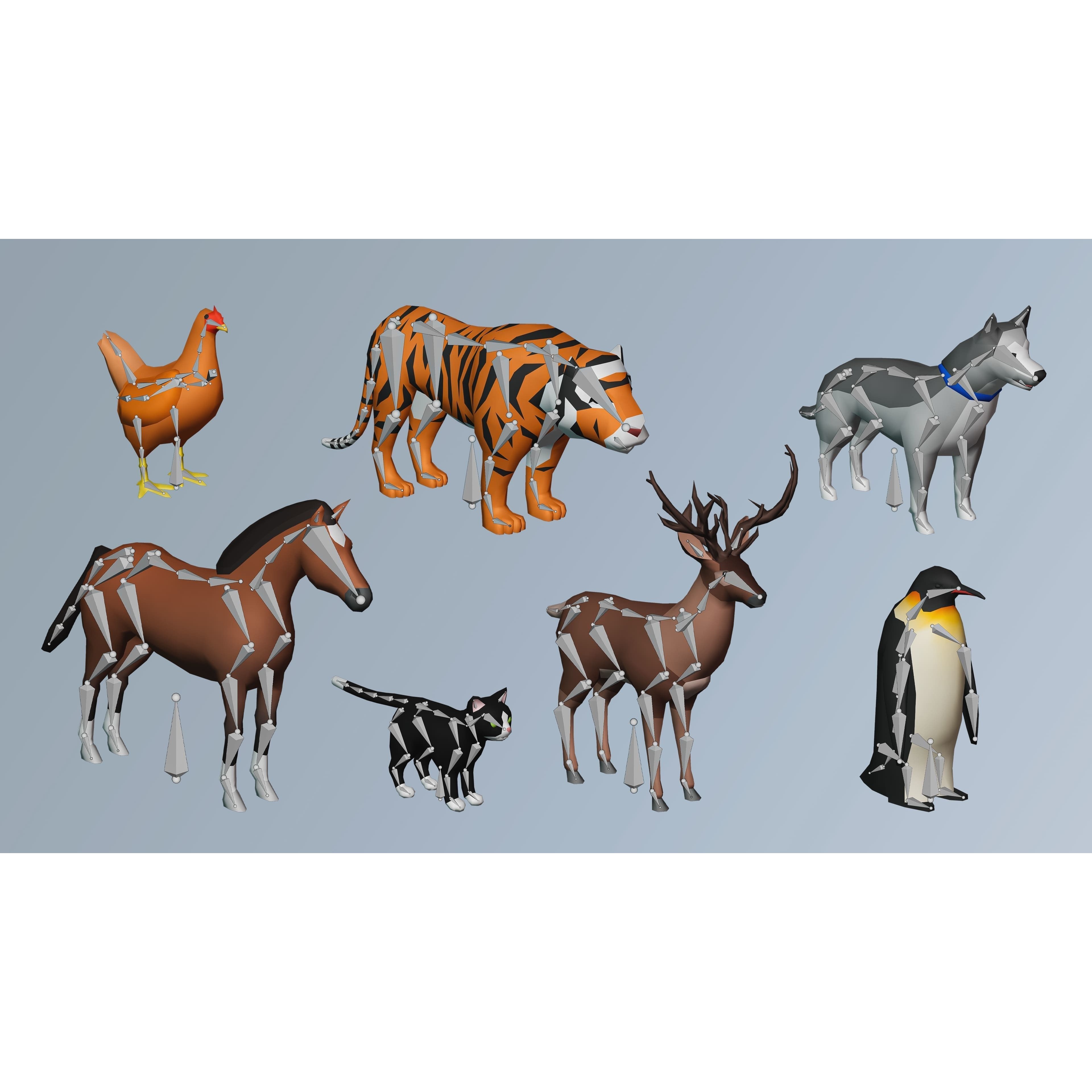Animals FREE Free low-poly 3D model 4
