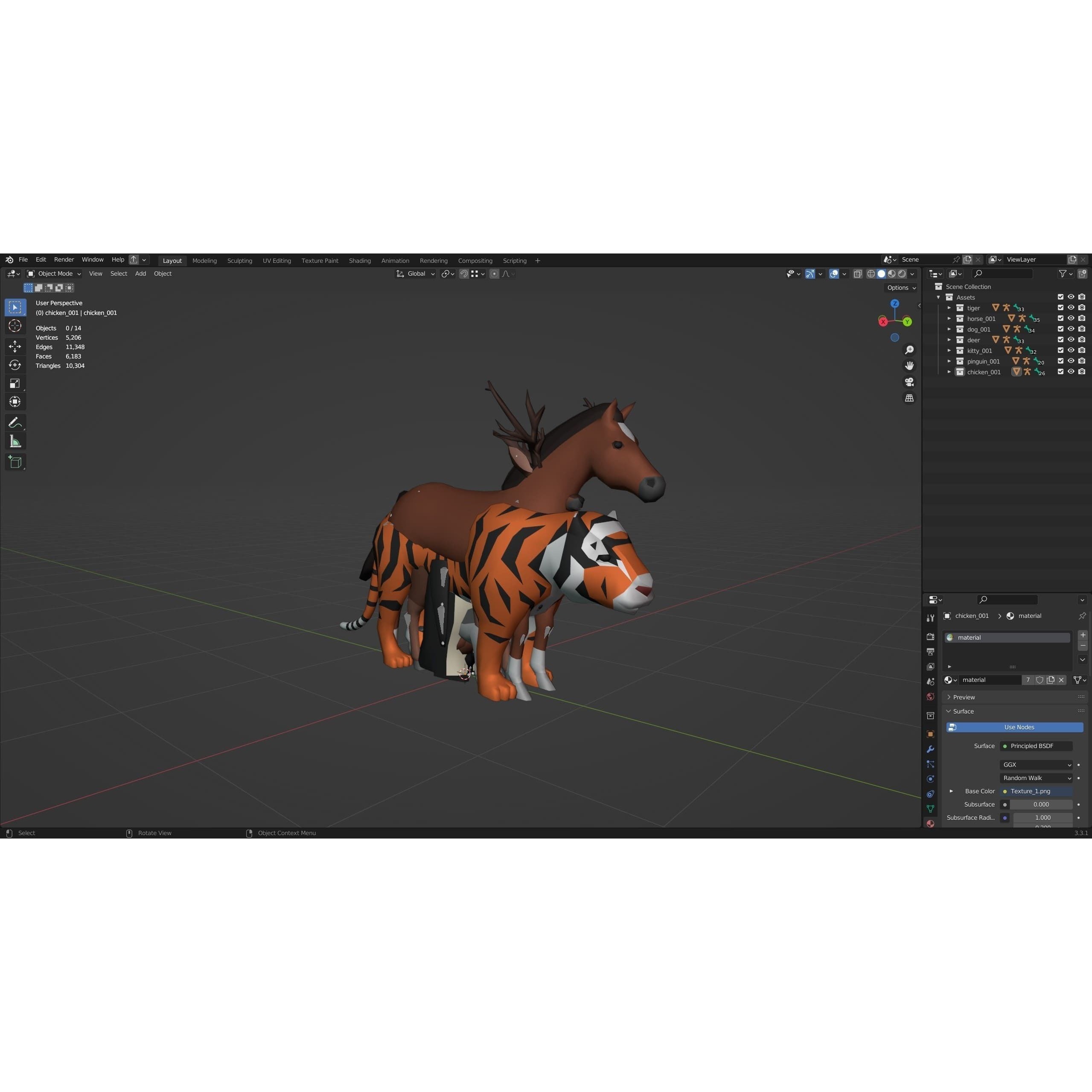 Animals FREE Free low-poly 3D model 5