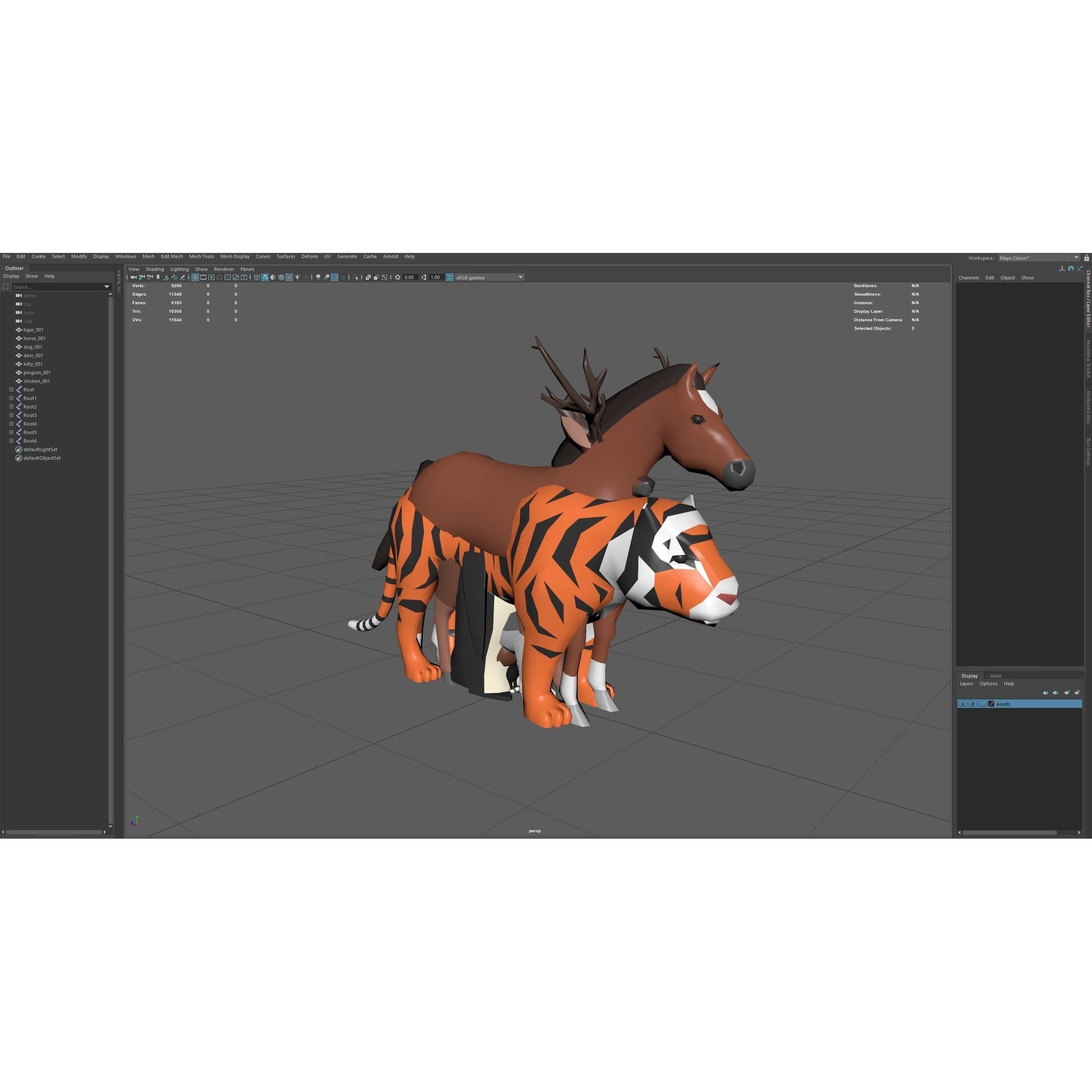 Animals FREE Free low-poly 3D model 7