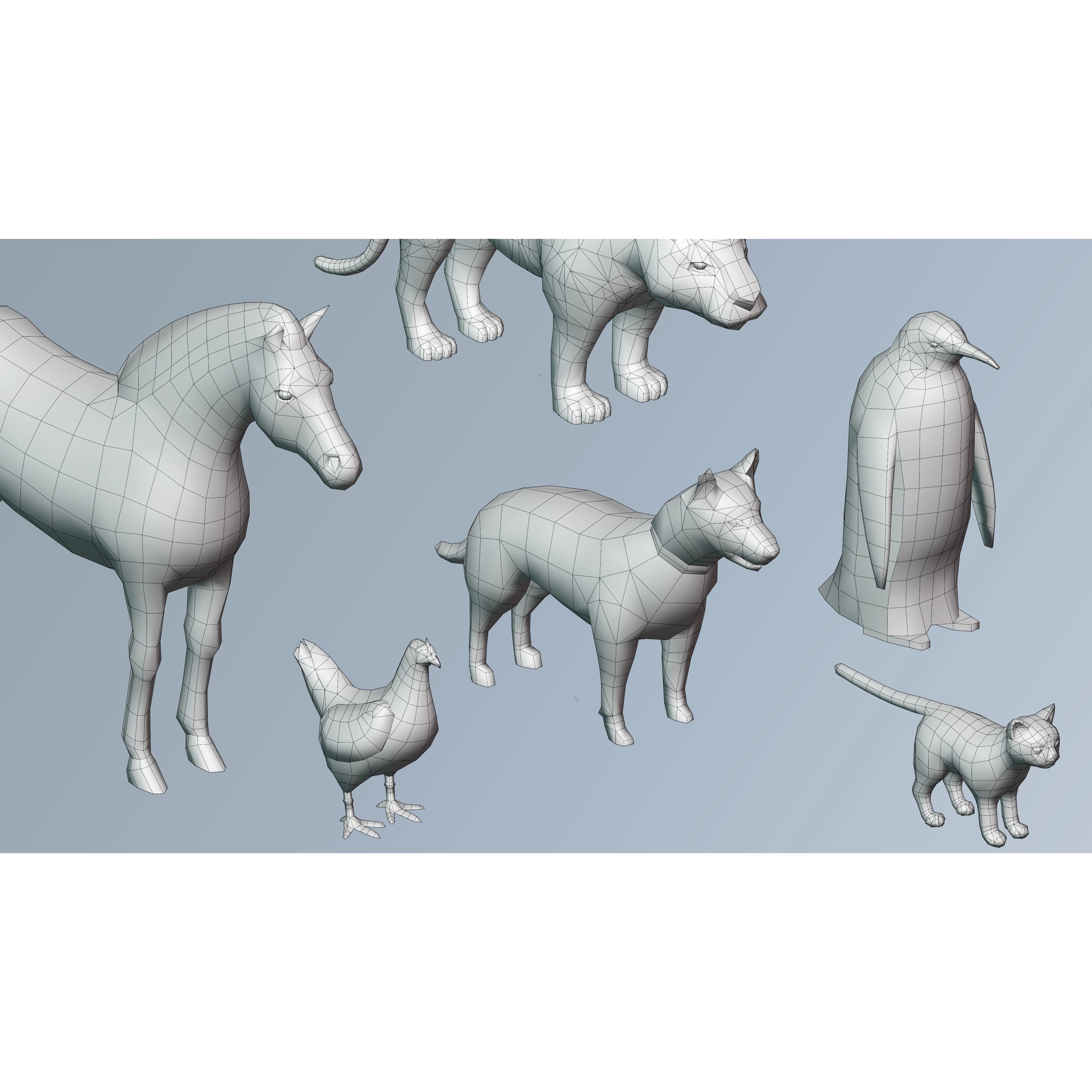Animals FREE Free low-poly 3D model 9