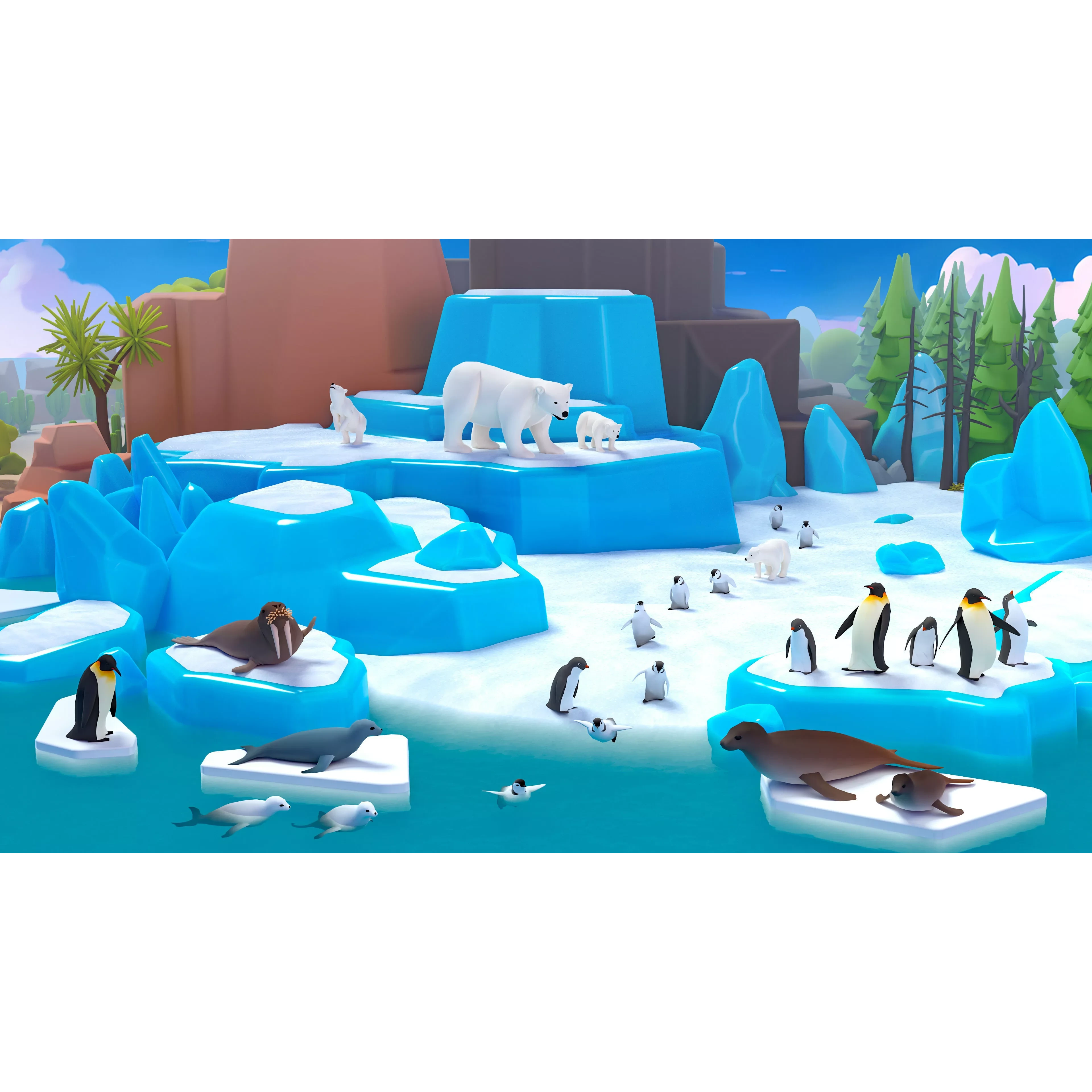 Animals Low-poly 3D model 5