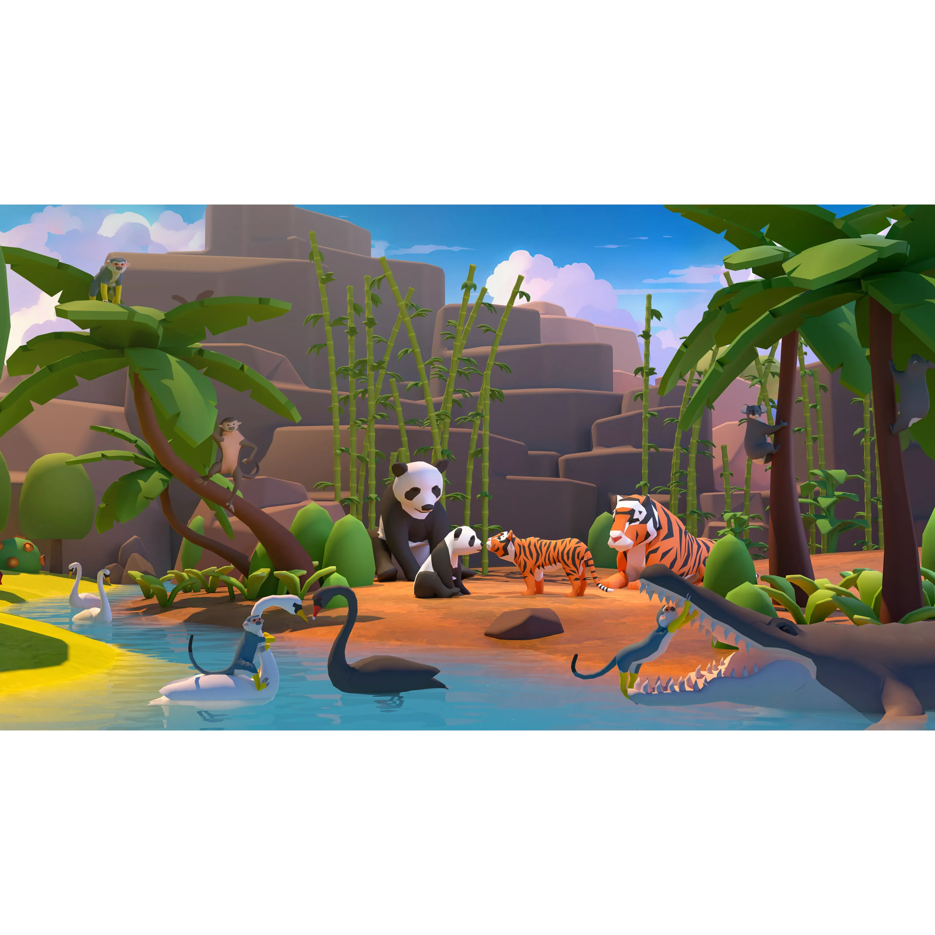 Animals Low-poly 3D model 7
