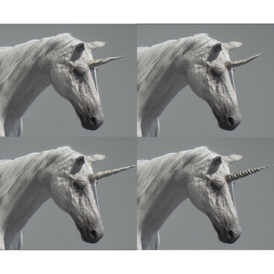 Animated Unicorn 3D model 10